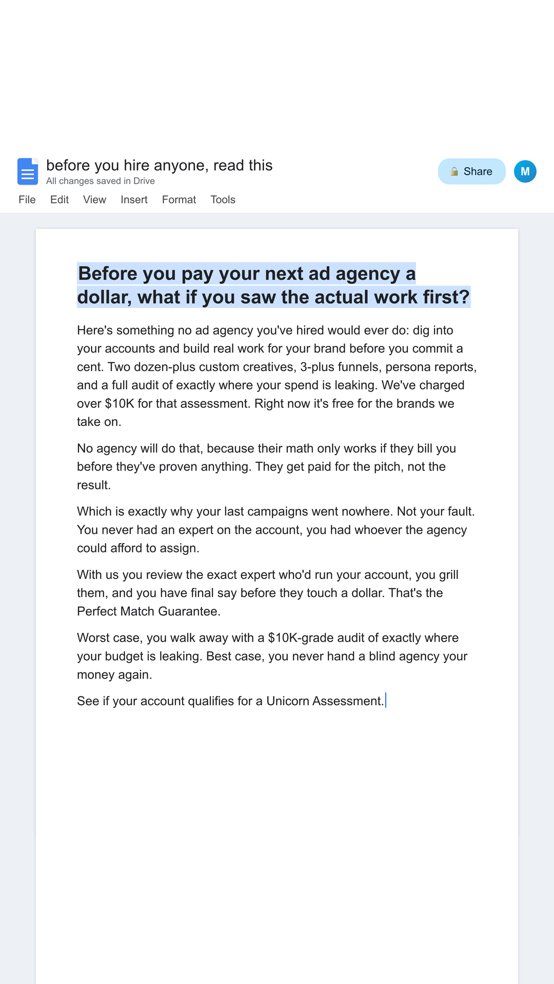 Maxwell Finn Facebook ad from Jun 3, 2026