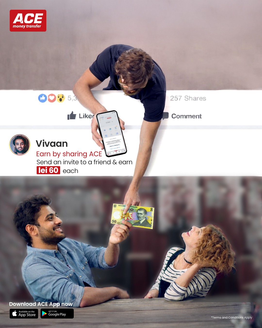ACE Money Transfer Facebook ad