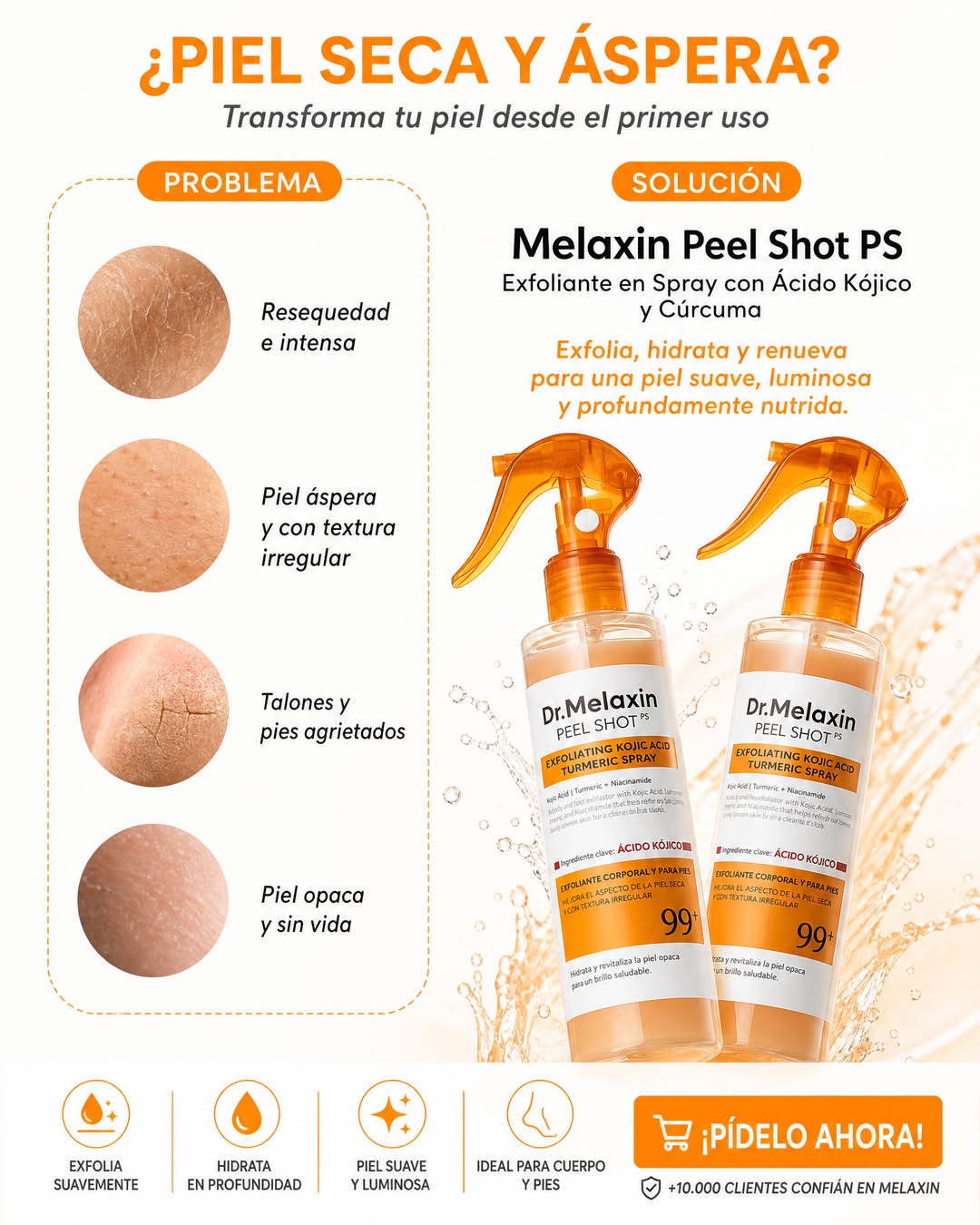 Isabel Luna Rodarte Facebook ad: Revive tu piel con Melaxin