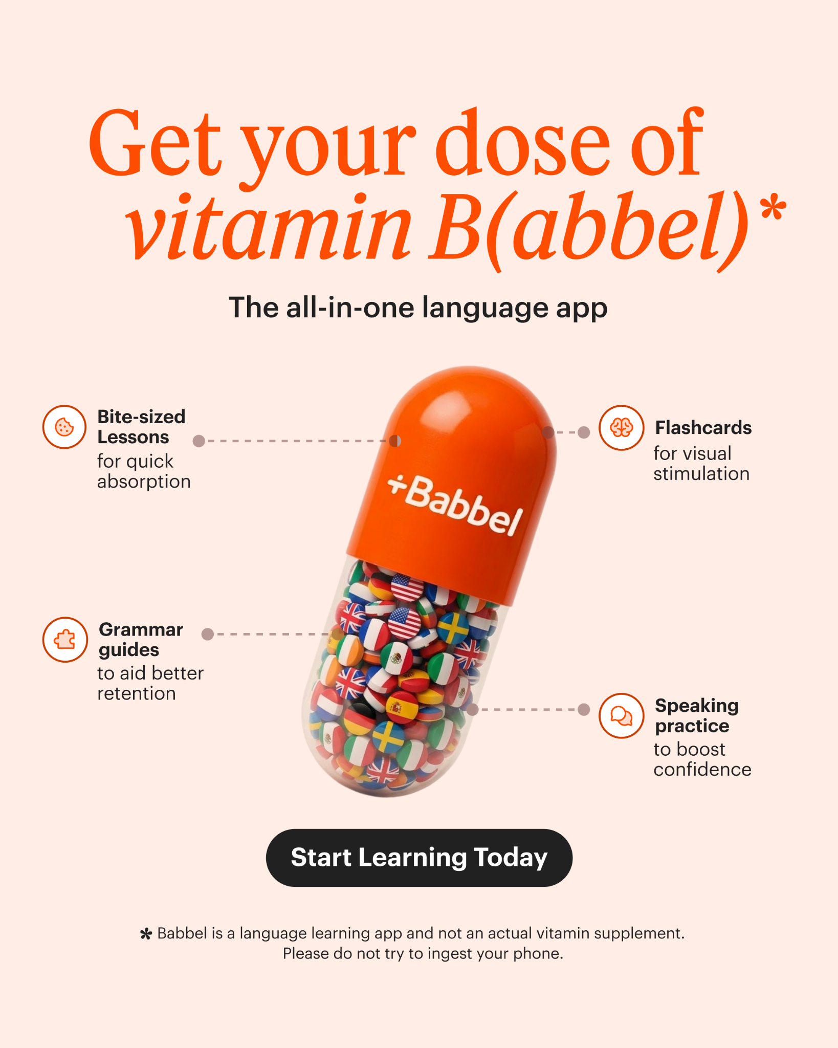 Babbel Facebook ad