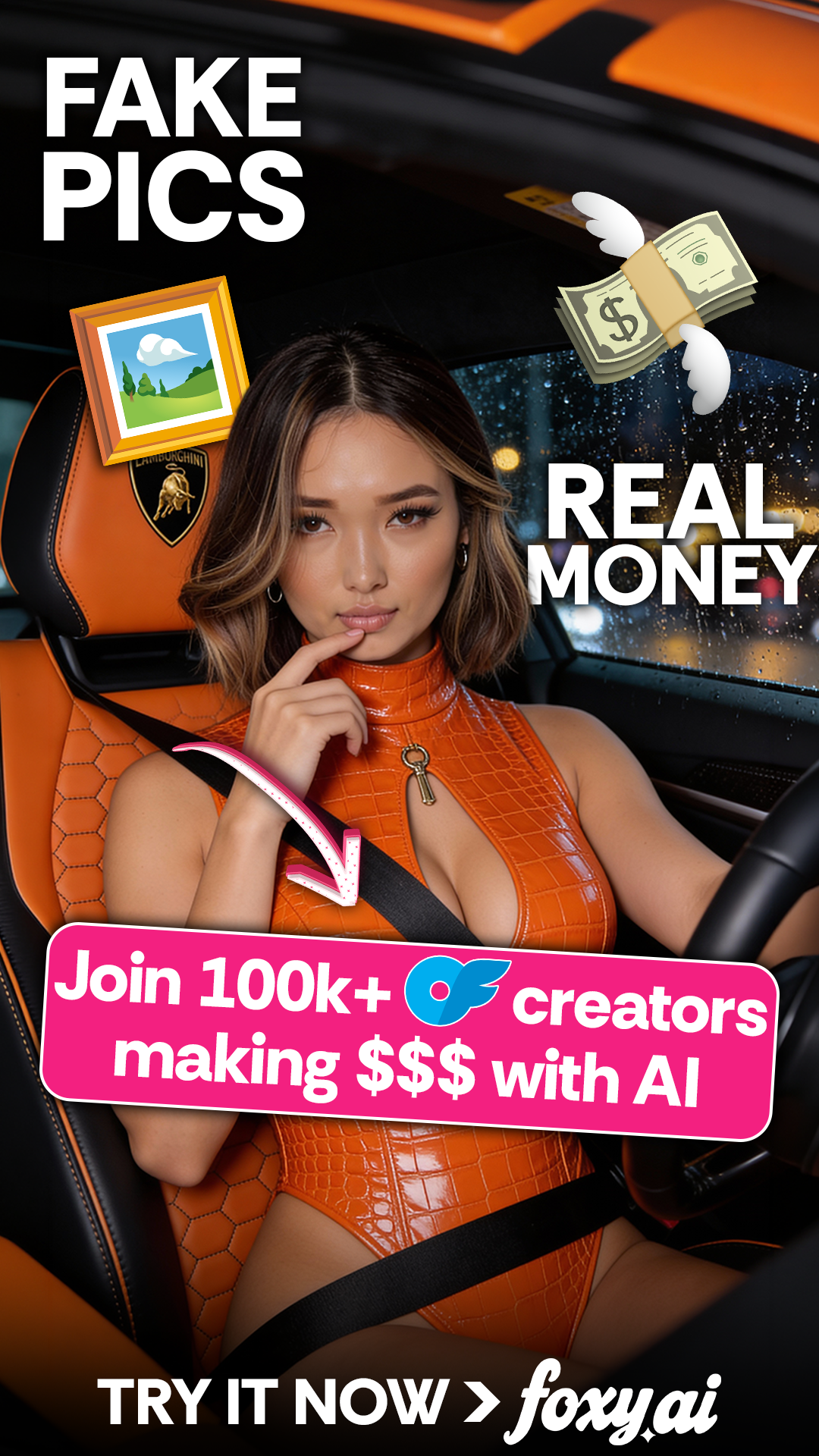 Foxy AI: Video & Photo Generator Facebook ad from Feb 25, 2026