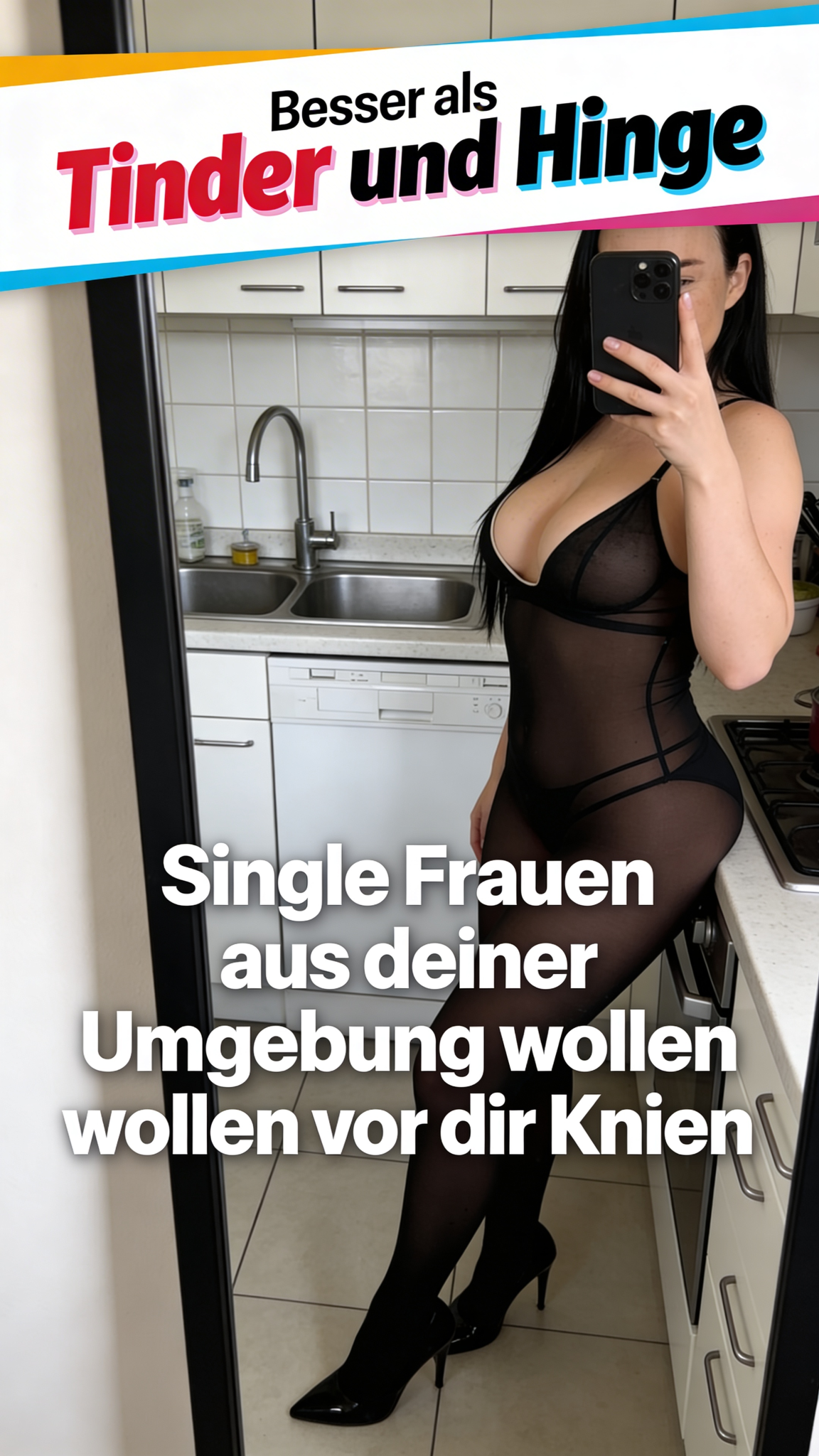 ICatched App Facebook ad: Nächstes date gefälligst?