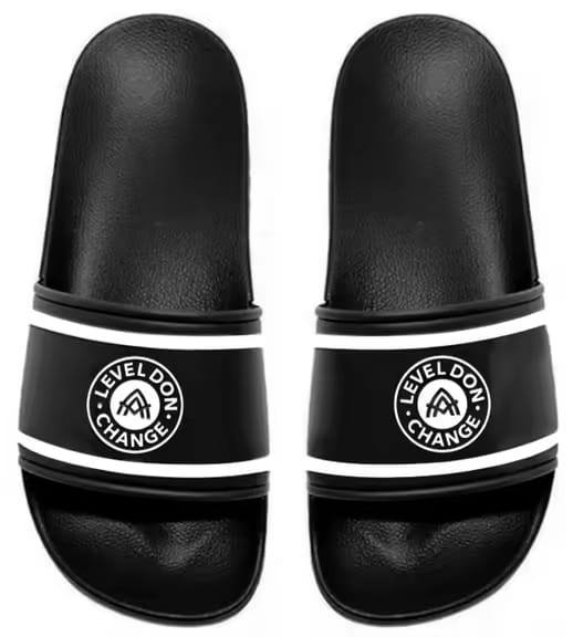 Level Don Change Fashion Gallery Facebook ad: Just landed.LDC Slippers,LDC Bucket hats,and new design…