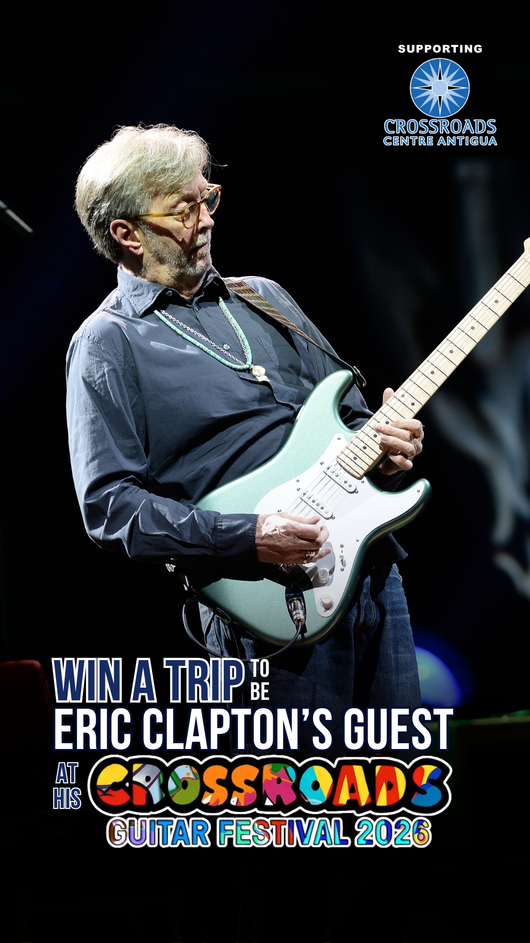 Eric Clapton Facebook ad: Win a Trip to Be Eric Clapton’s Guest at His Crossroads…