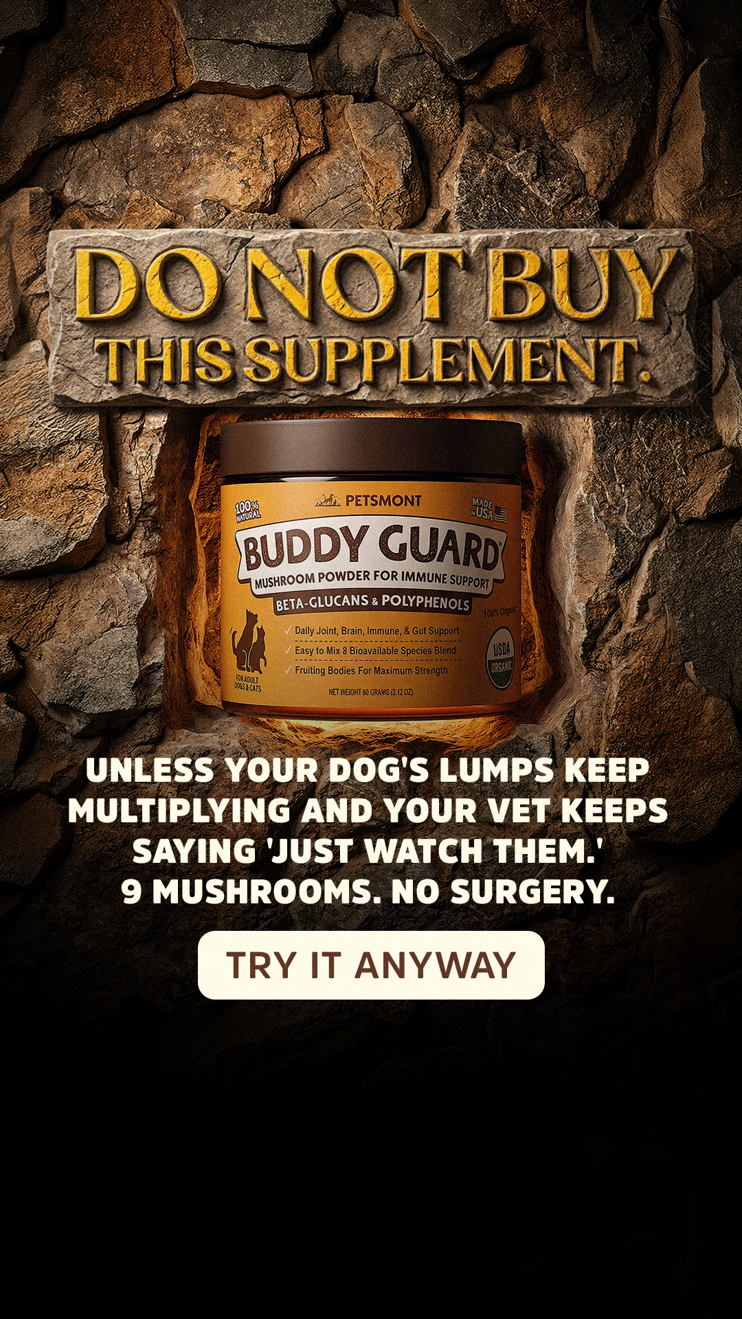 Petsmont Facebook ad