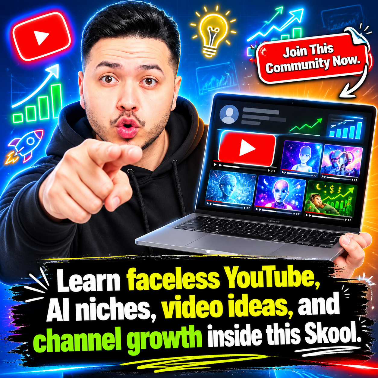 Skool Facebook ad