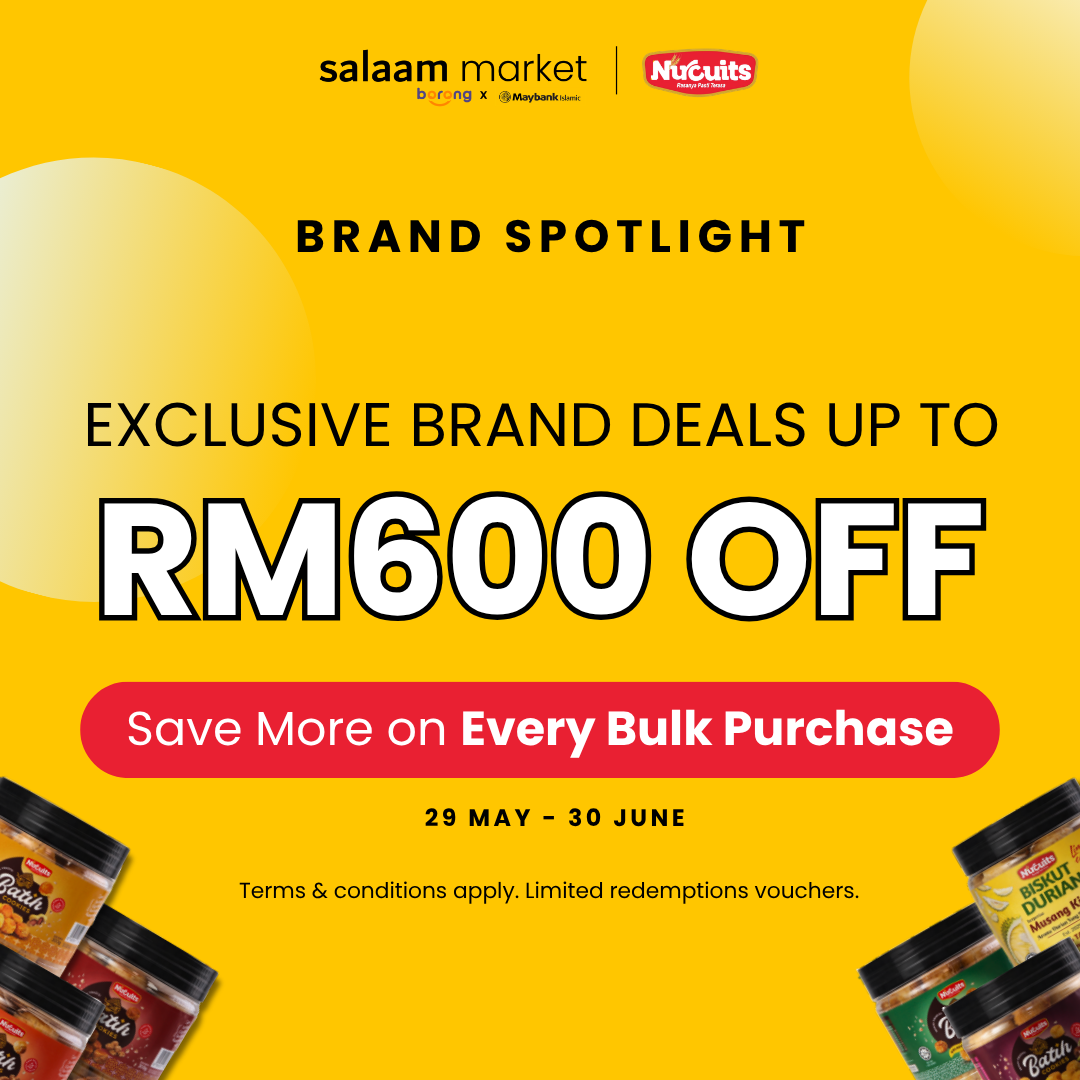 Salaam Market MY Facebook ad: Claim Your Bulk Vouchers: Up to RM600 OFF