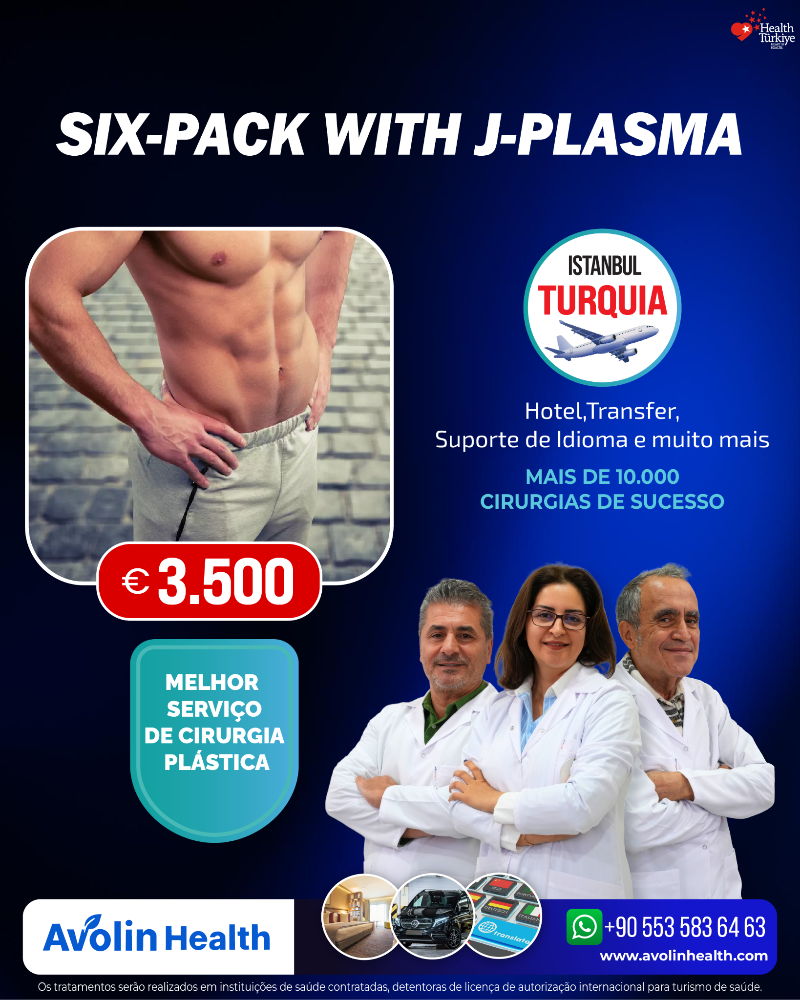 Avolin Health Turkey Facebook ad: Melhores Serviços de Saúde na Turquia/İstanbul
