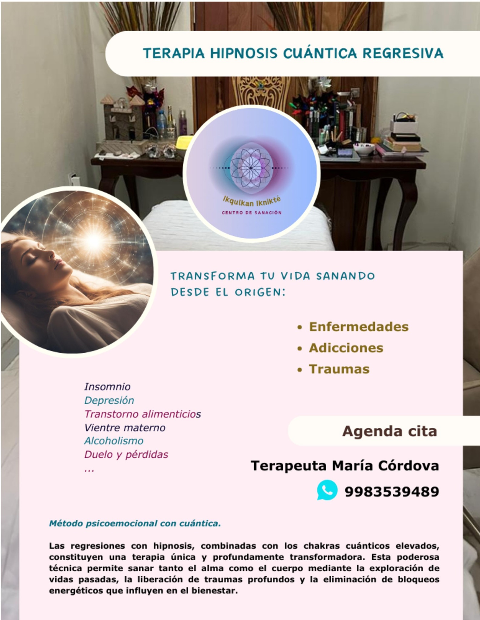 Centro de sanación Ikqulkan Iknikté Facebook ad: Chatea con nosotros