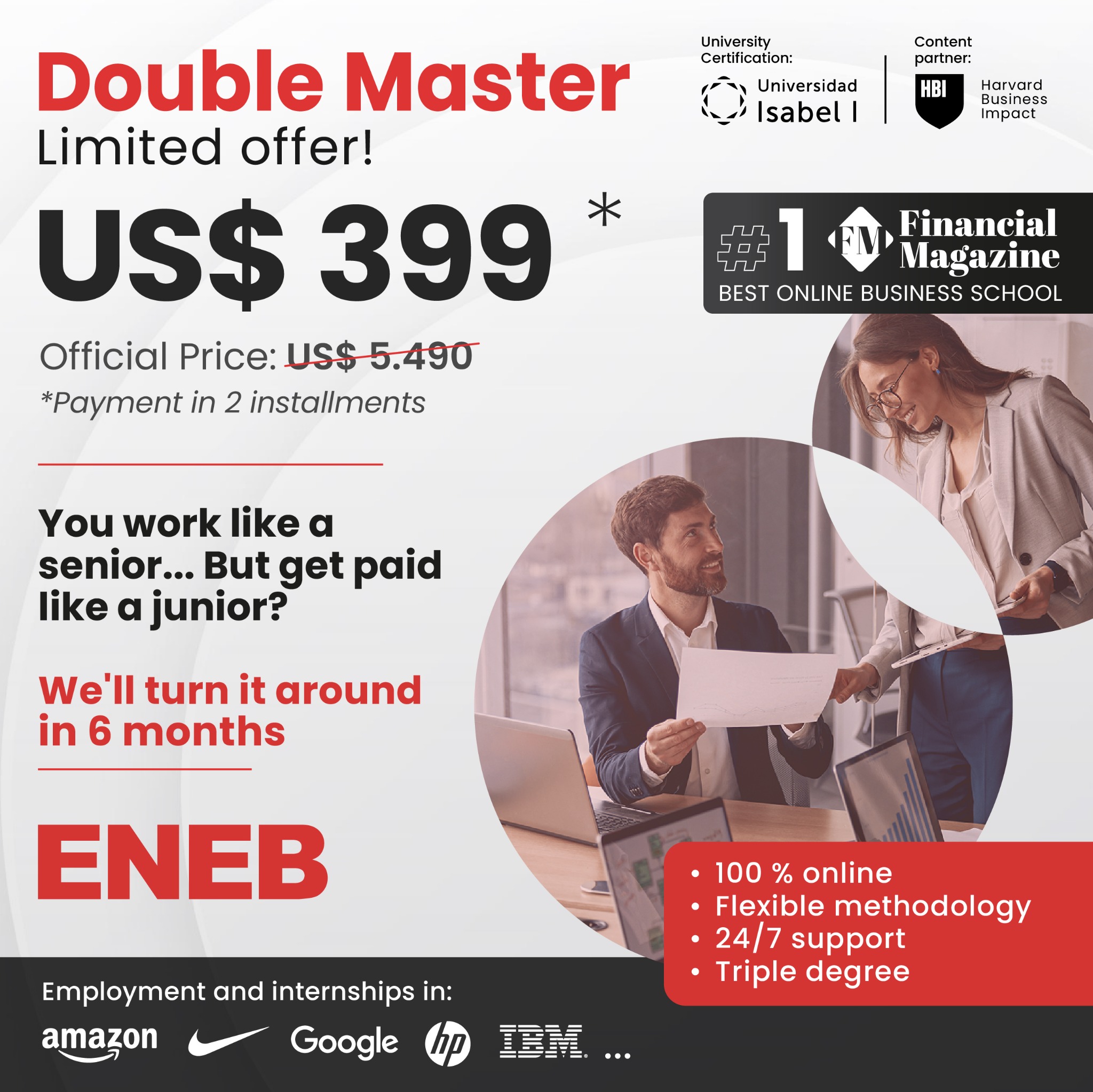 ENEB - European Business School of Barcelona Facebook ad