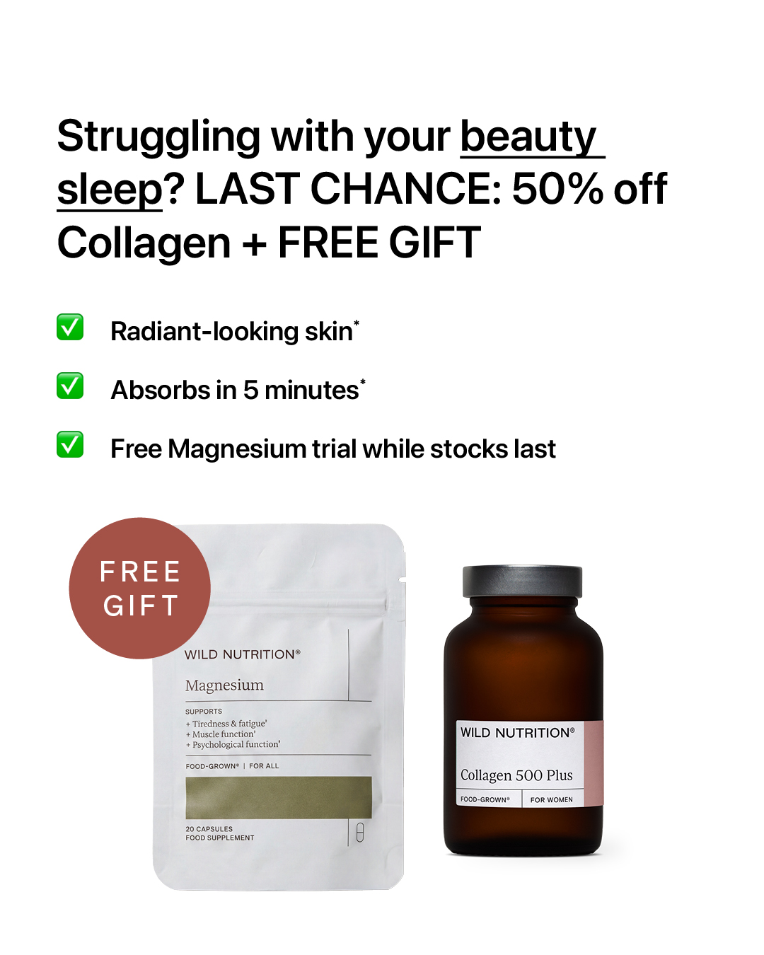 Wild Nutrition Facebook ad