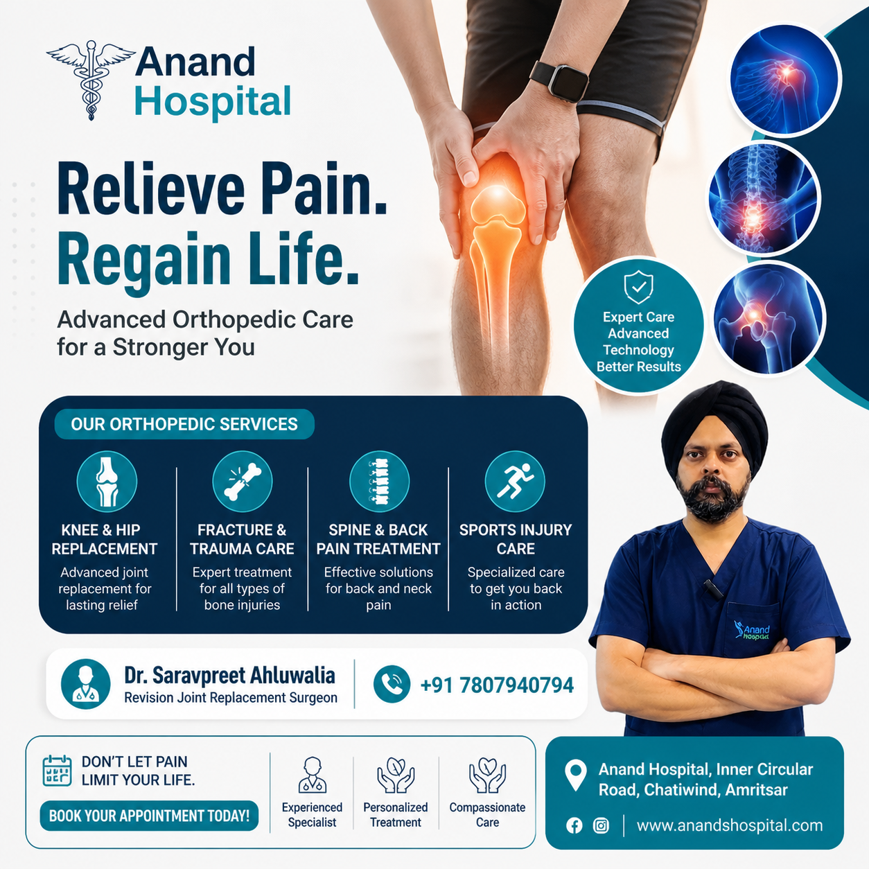 Anand Hospital Amritsar Facebook ad: Chat with us