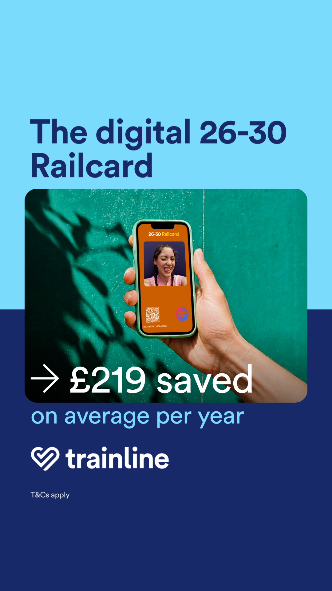 Trainline Facebook ad