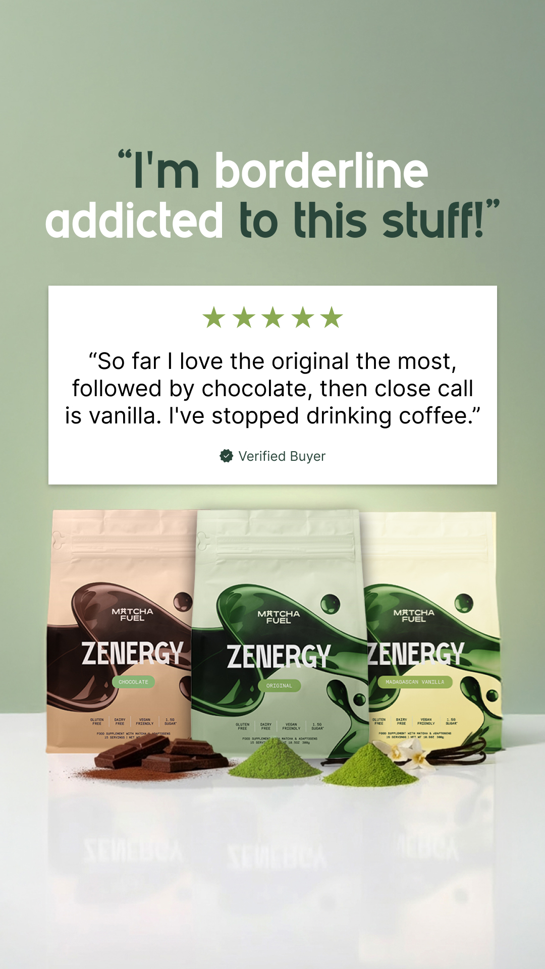Matcha Fuel Facebook ad