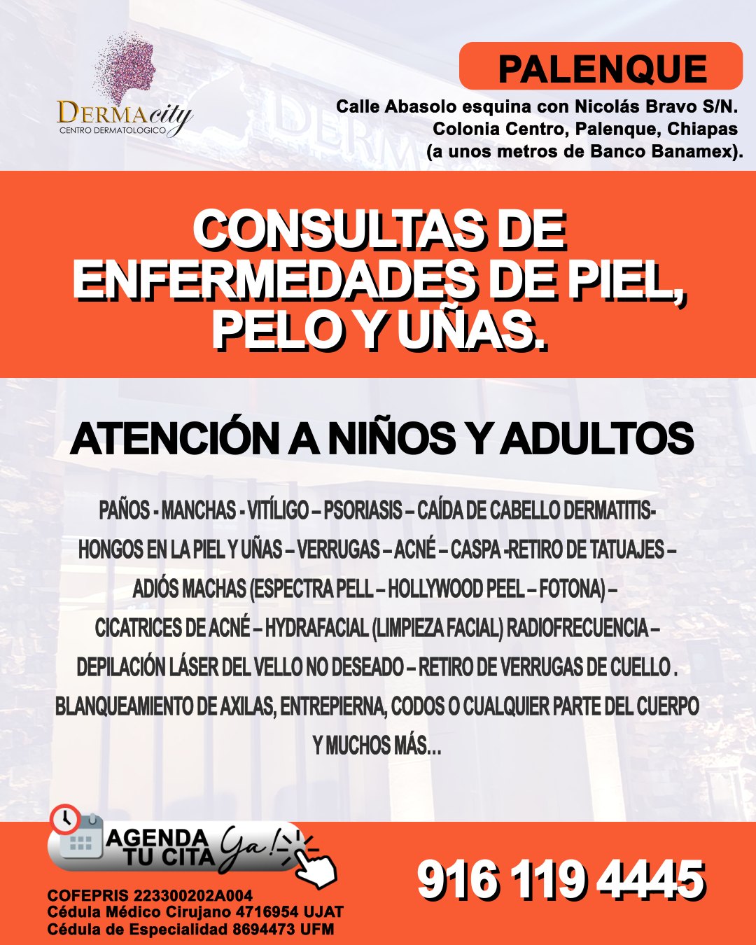 Dermatólogo Dr. Bladimir García Ascencio Facebook ad: 𝗗𝗘𝗥𝗠𝗔𝗖𝗜𝗧𝗬 - 𝗖𝗘𝗡𝗧𝗥𝗢 𝗗𝗘𝗥𝗠𝗔𝗧𝗢𝗟𝗢𝗚𝗜𝗖𝗢