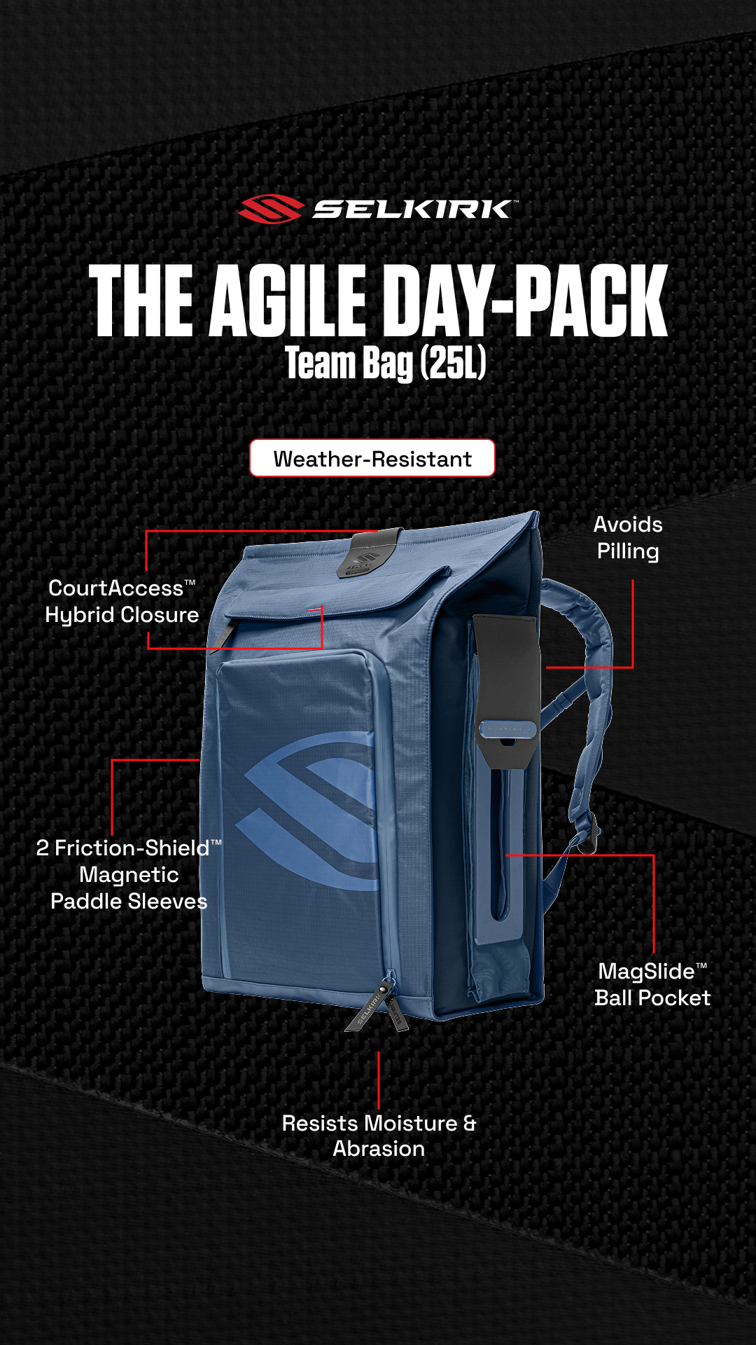 Selkirk Sport Pickleball Philippines Facebook ad: The Pro Line 2.0 Backpack