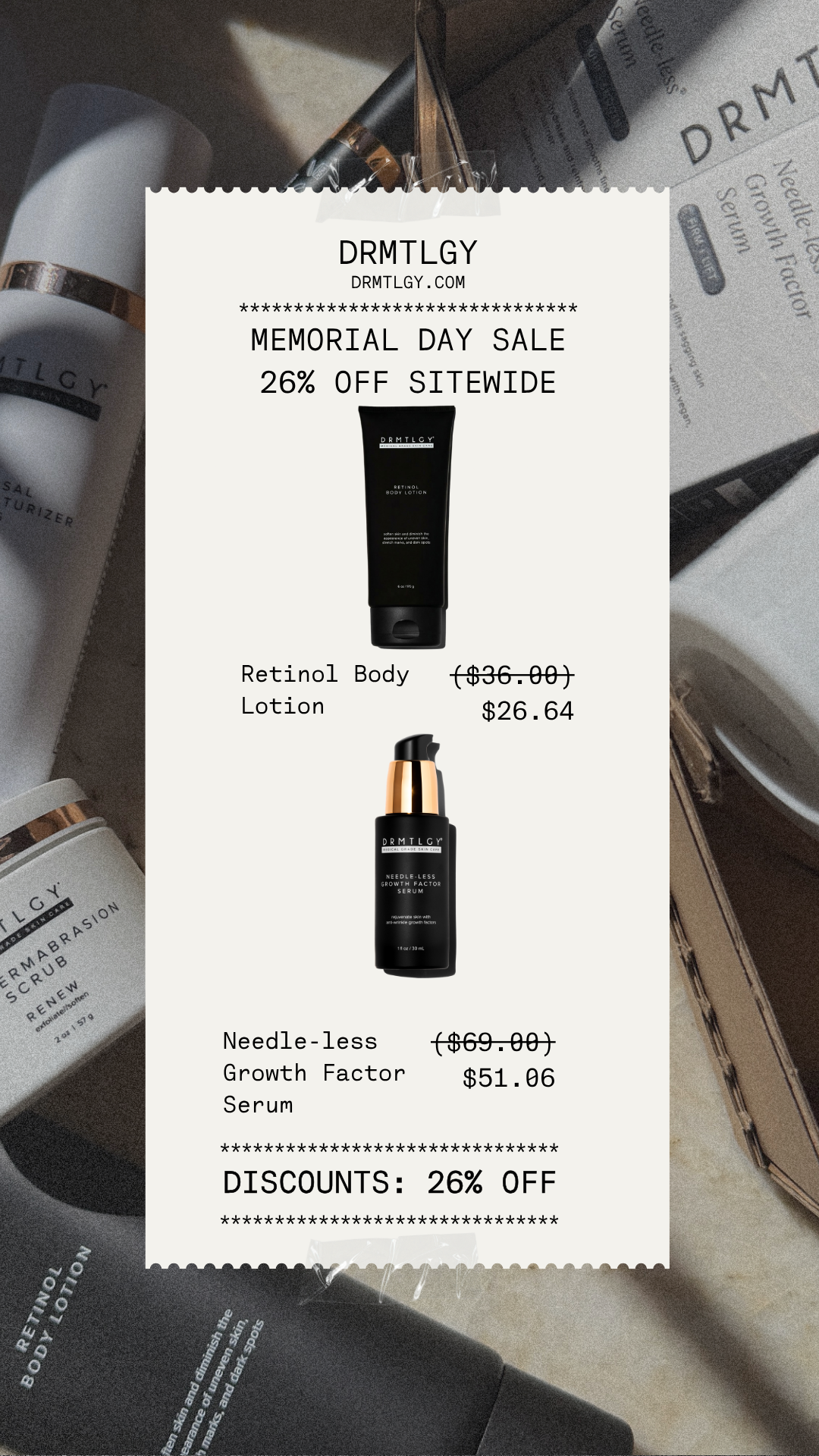 DRMTLGY Facebook ad