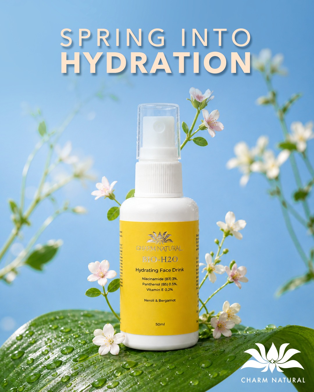 Charm Natural Facebook ad: The perfect companion for on-the-go GLOW!