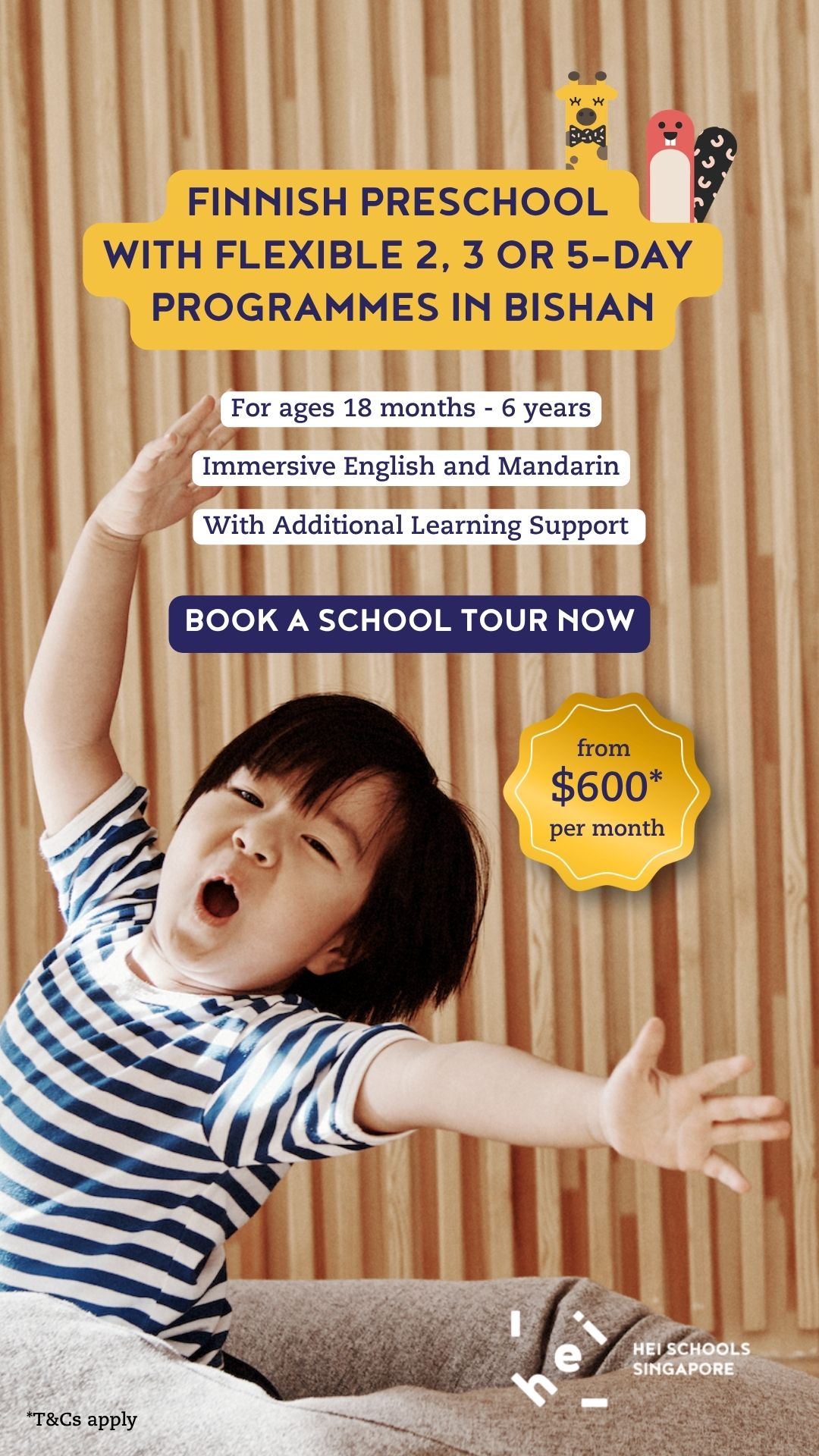 HEI Schools Singapore Facebook ad