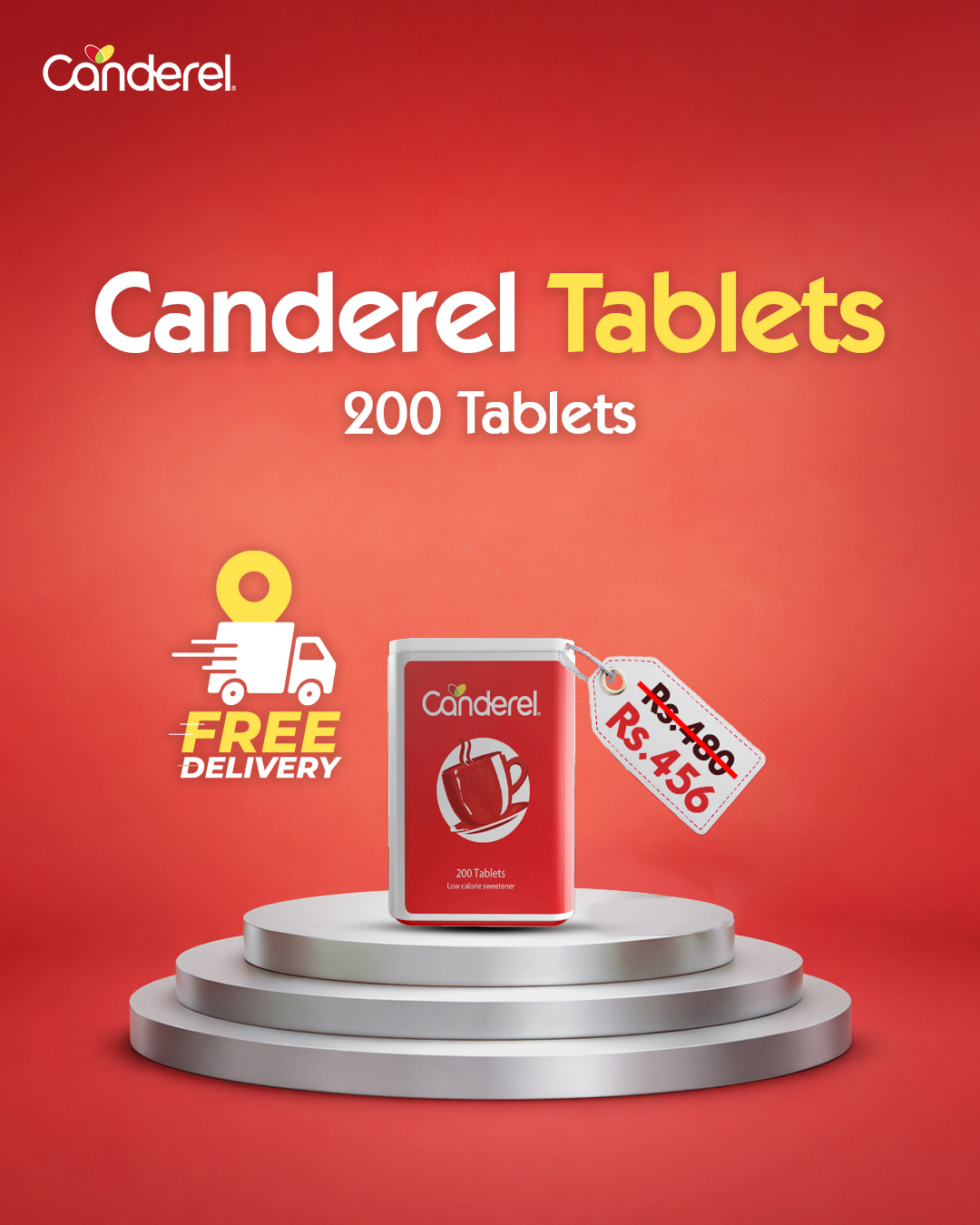 Canderel Pakistan Facebook ad: Savor Guilt-Free Tea Time with Canderel
