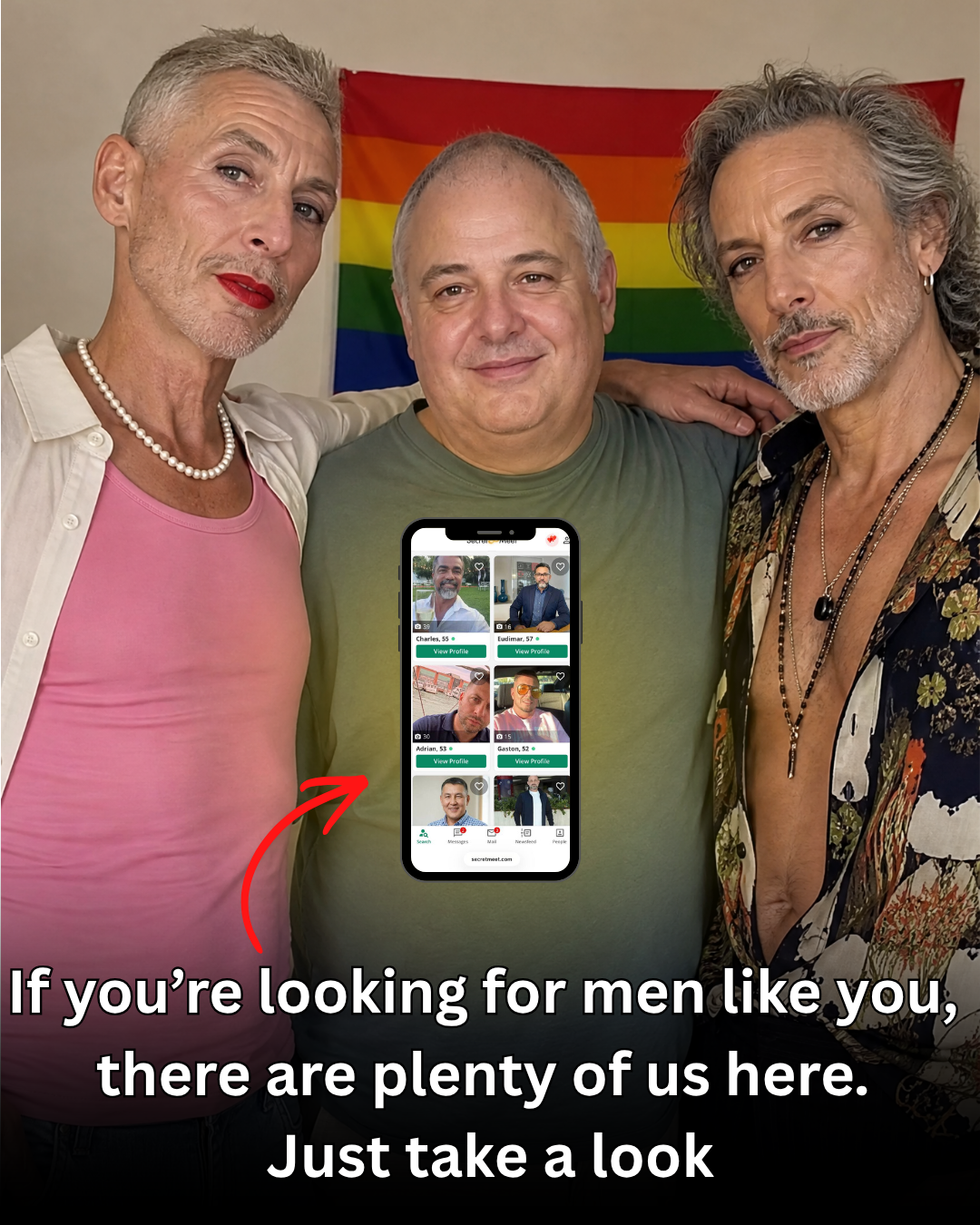 Pride Match Facebook ad