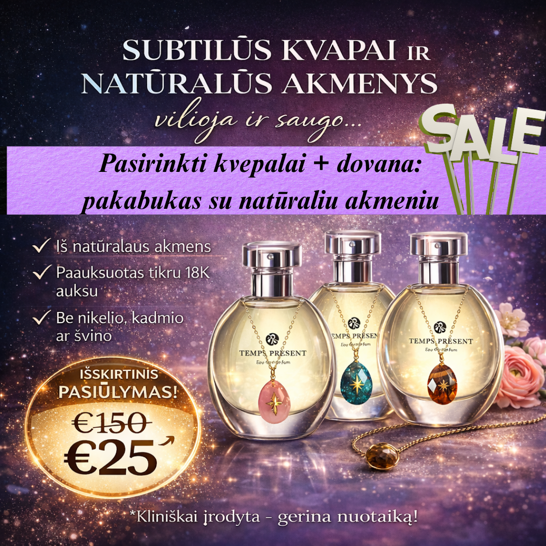 Harmony Life Lietuva Facebook ad: Prancūzijoje sukurtas aromatas + natūralaus akmens…
