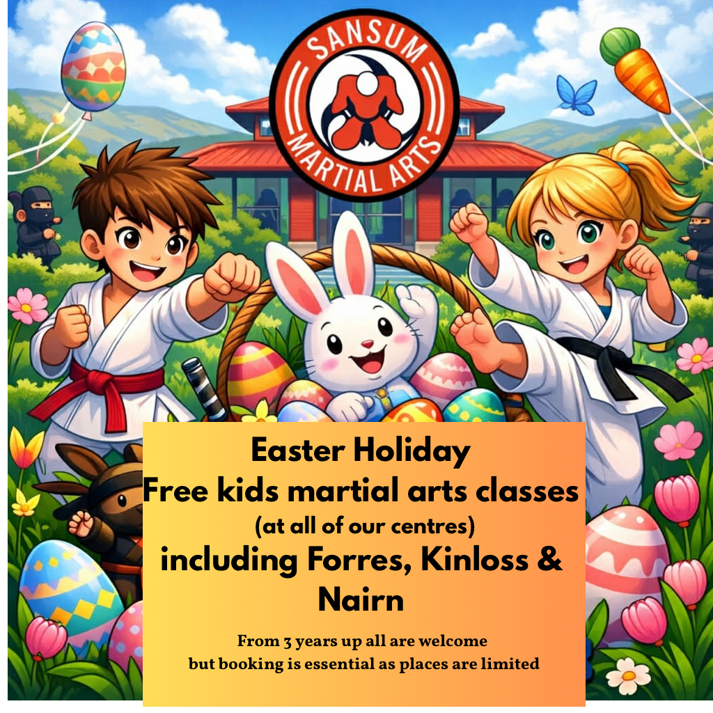 Sansum Martial Arts Forres Facebook ad from Mar 24, 2026