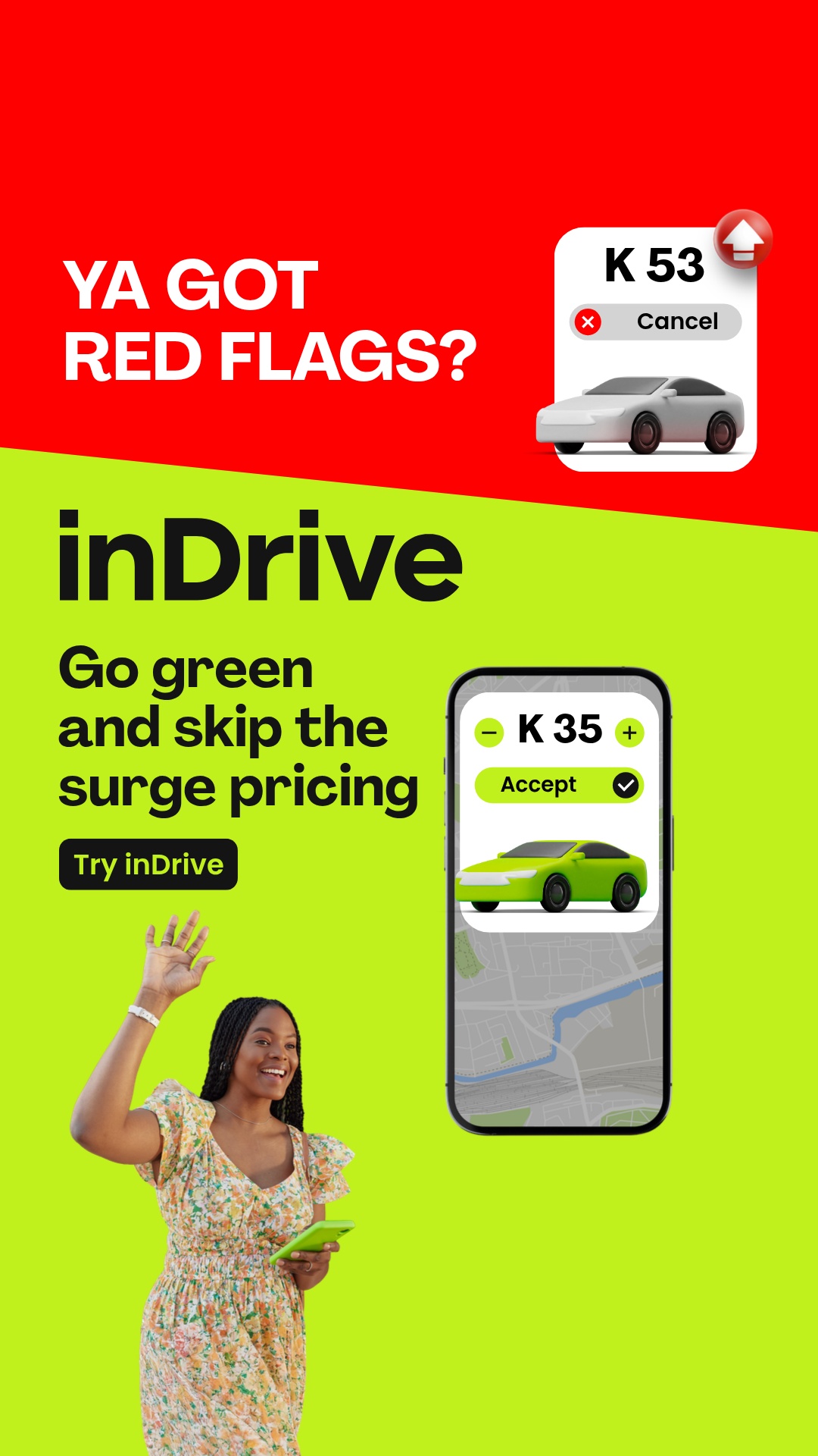 inDrive Zambia Facebook ad