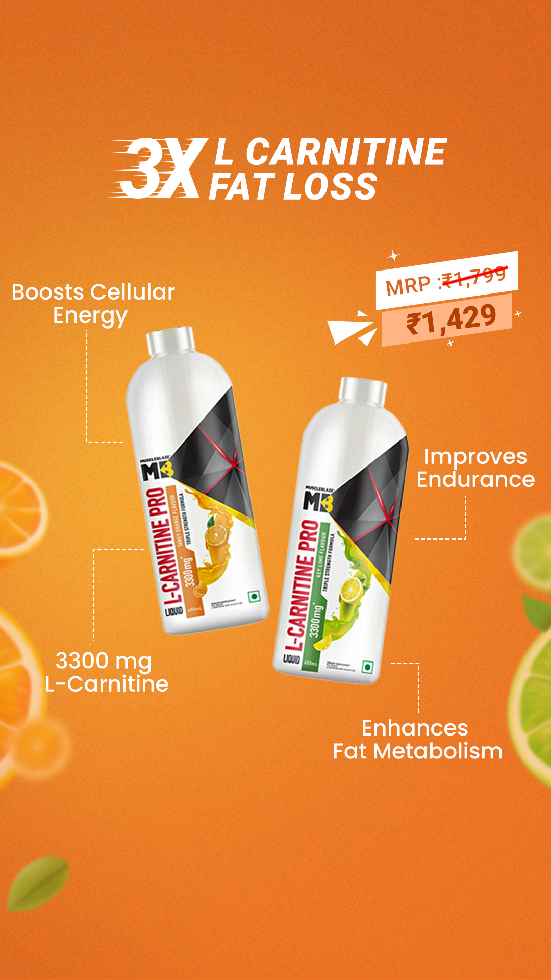 MuscleBlaze Facebook ad
