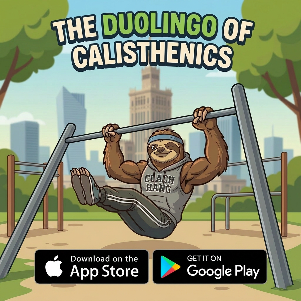 Liox Facebook ad: Duolingo for calisthenics
