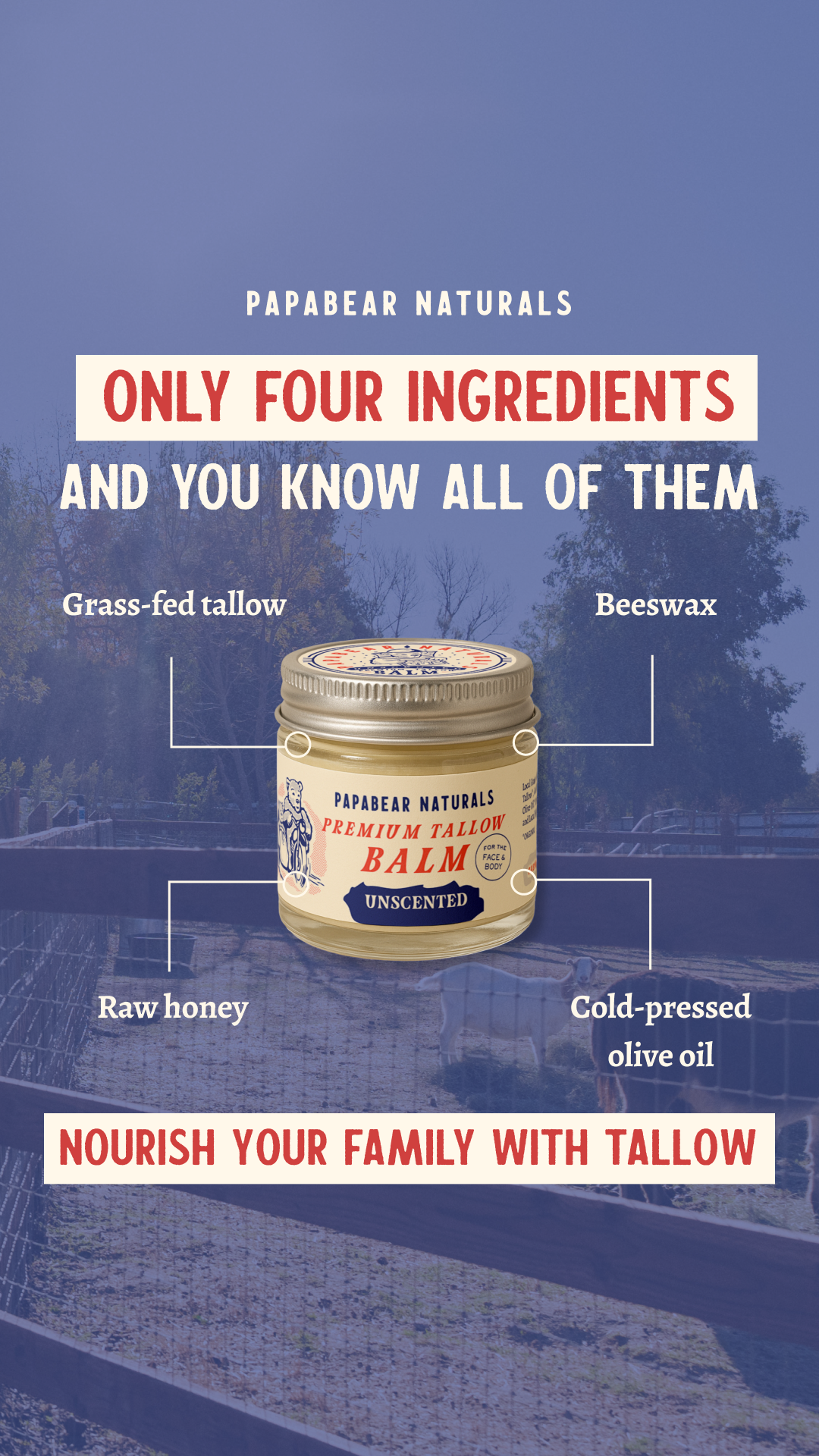 Papabear Naturals Facebook ad