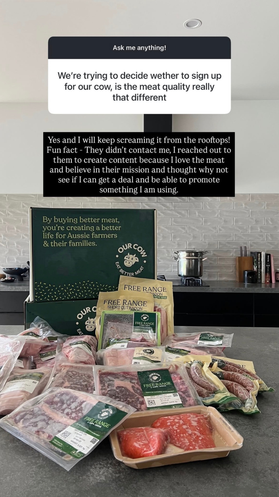 Our Cow Facebook ad: The BEST Quality Meat You Can Buy