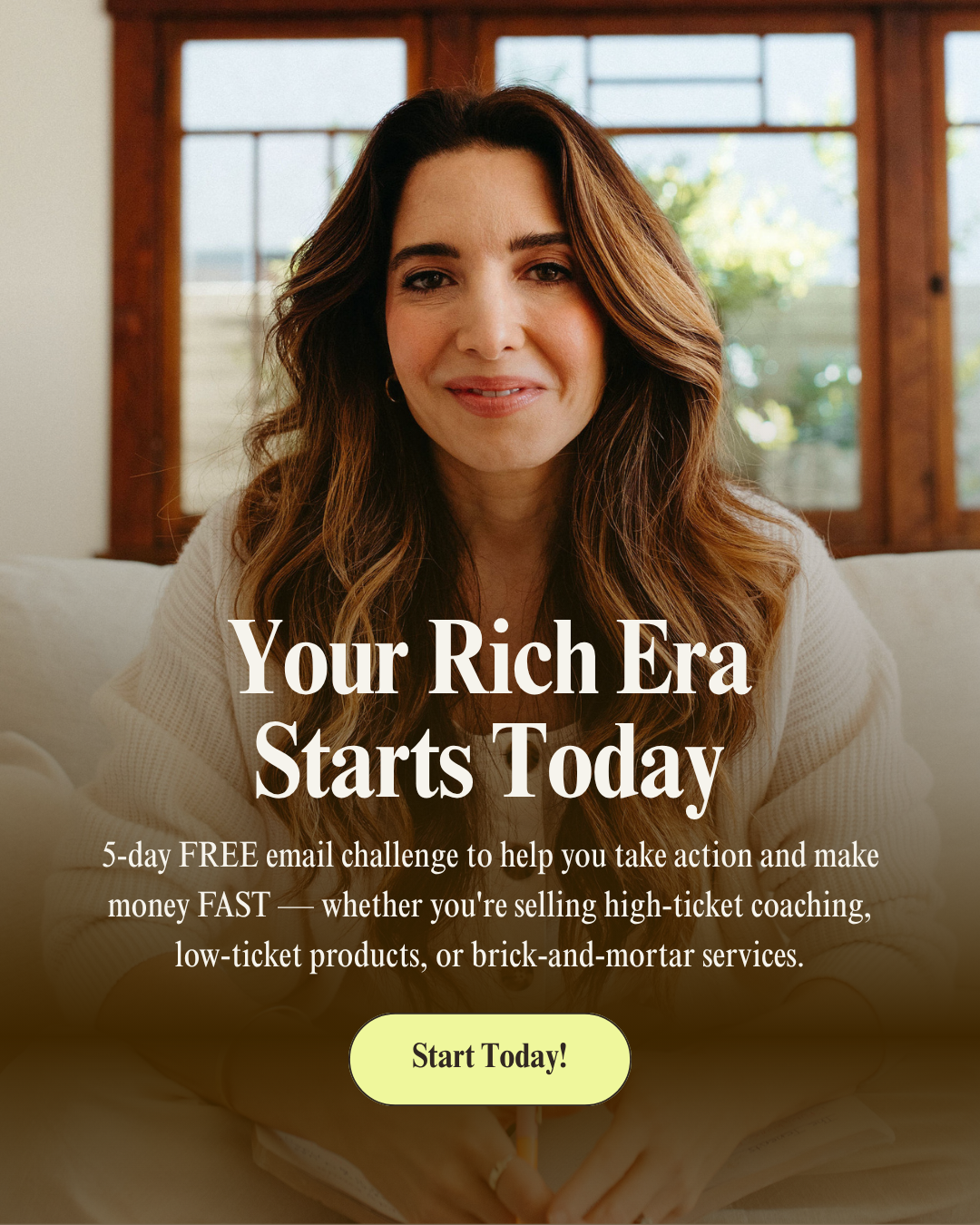 Marie Forleo Facebook ad: See results in 5 days!