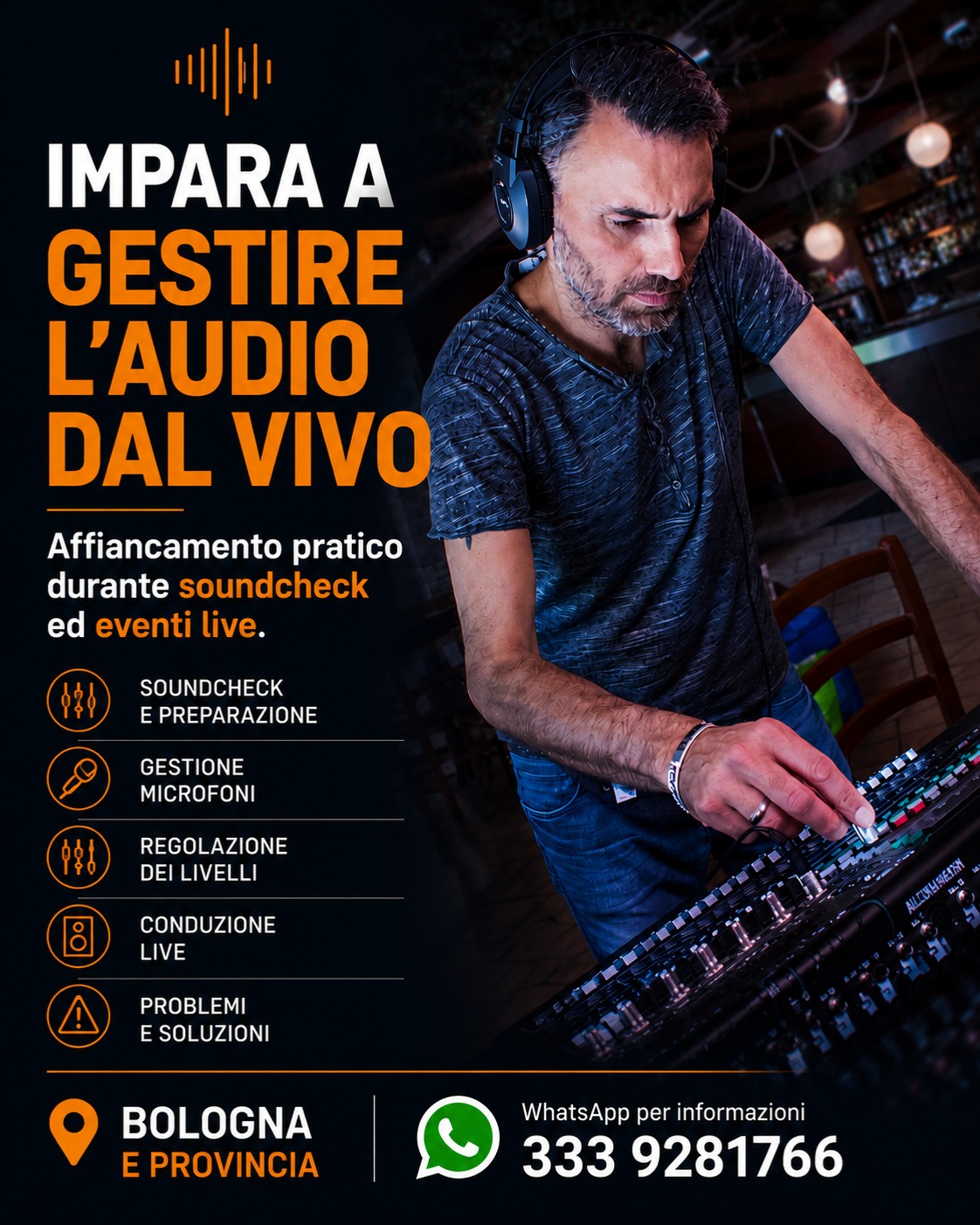 Fabio Fanuzzi - Fonico/Sound Designer Facebook ad: IMPARA A GESTIRE L'AUDIO DAL VIVO