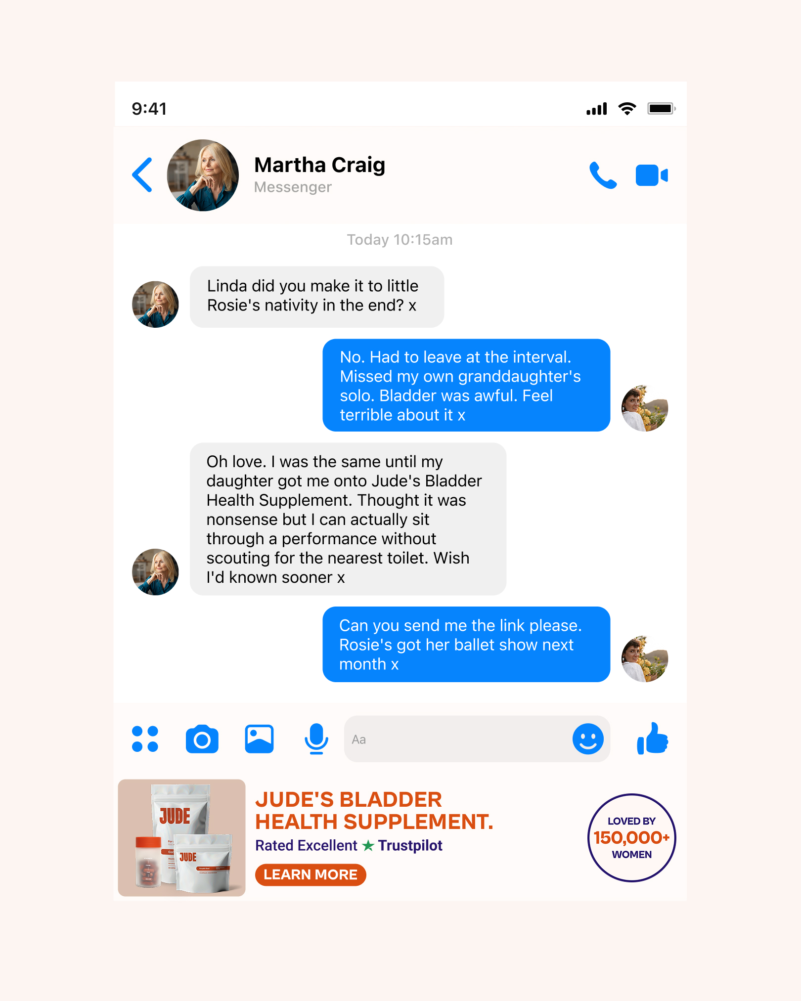 Jude Facebook ad