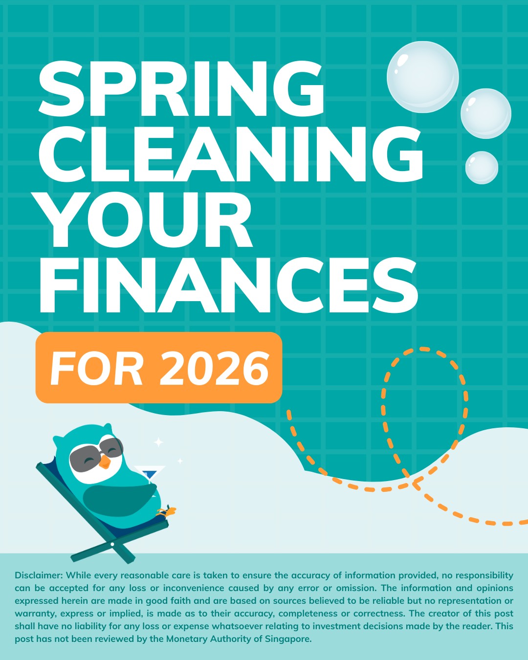 MoneyOwl Facebook ad: Take your financial spring cleaning one step at…