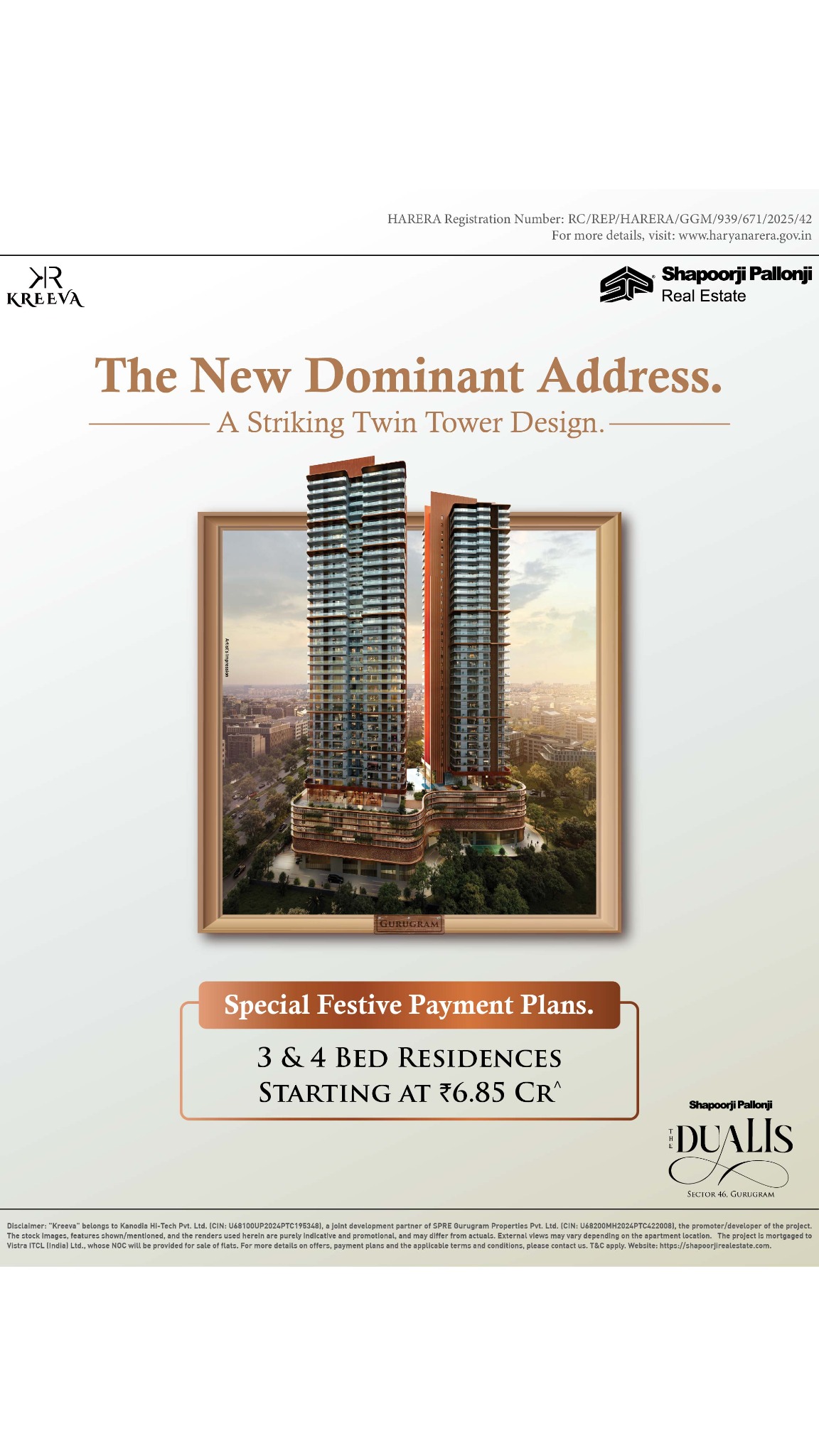 Shapoorji Pallonji Real Estate Facebook ad from Dec 23, 2025