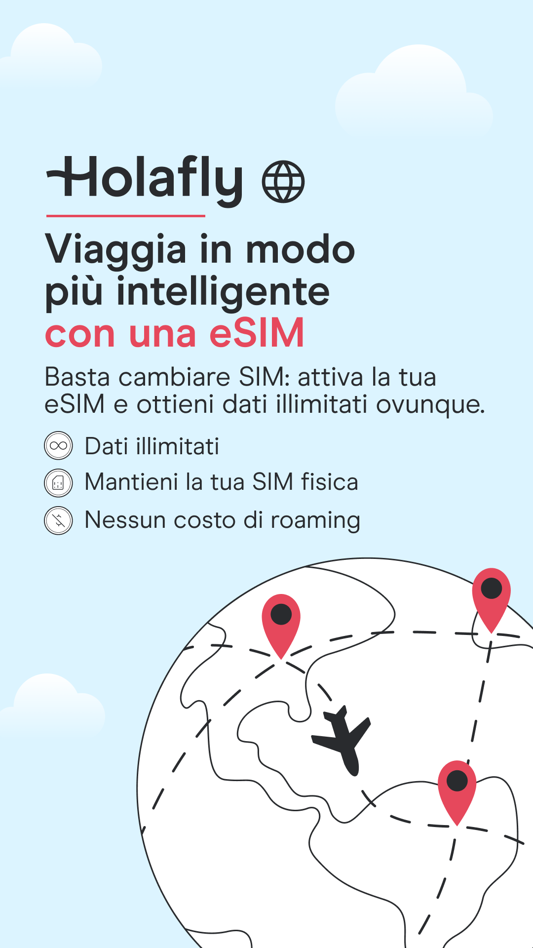 Holafly Italian Facebook ad