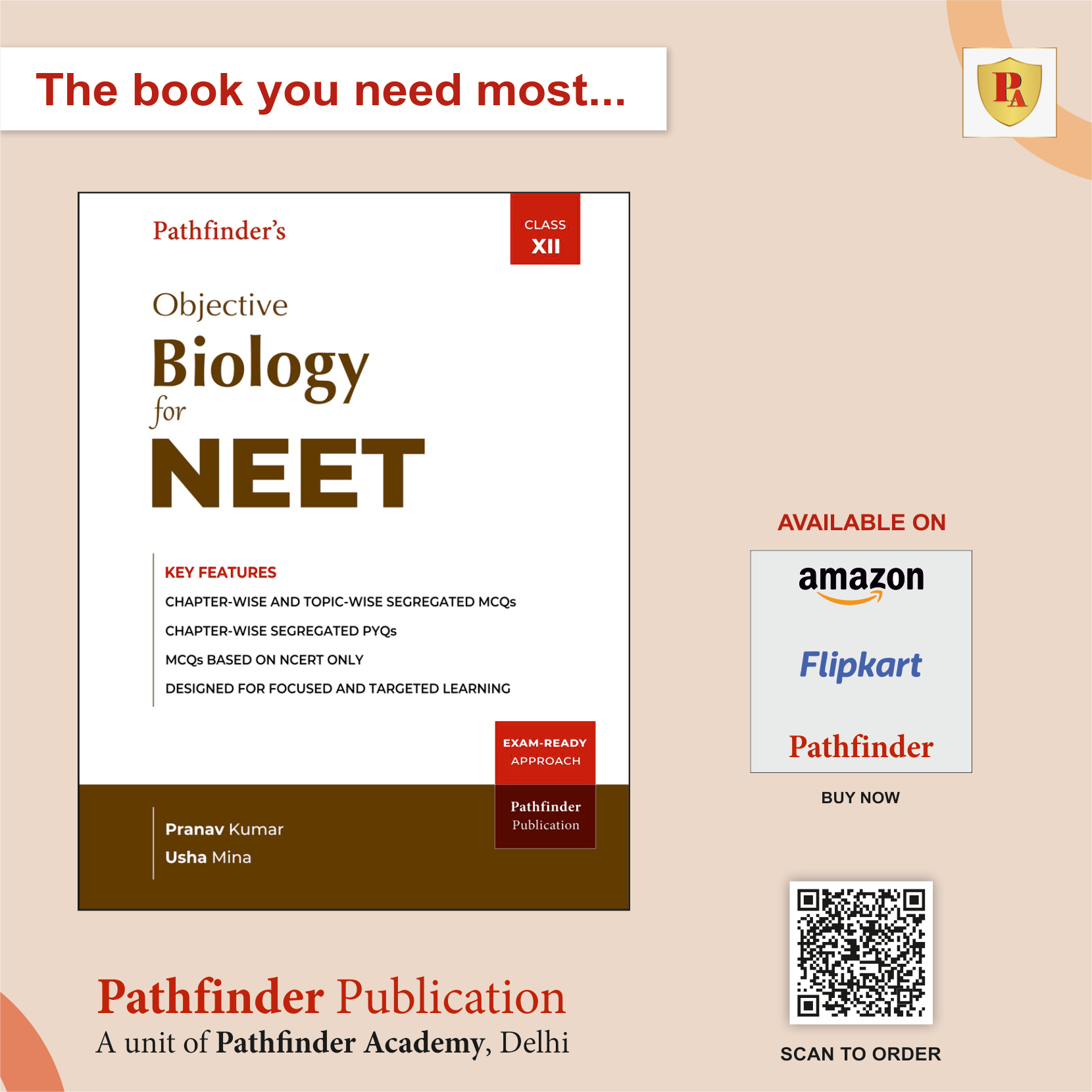 Pathfinder Academy Facebook ad: NCERT Based Class XII Biology