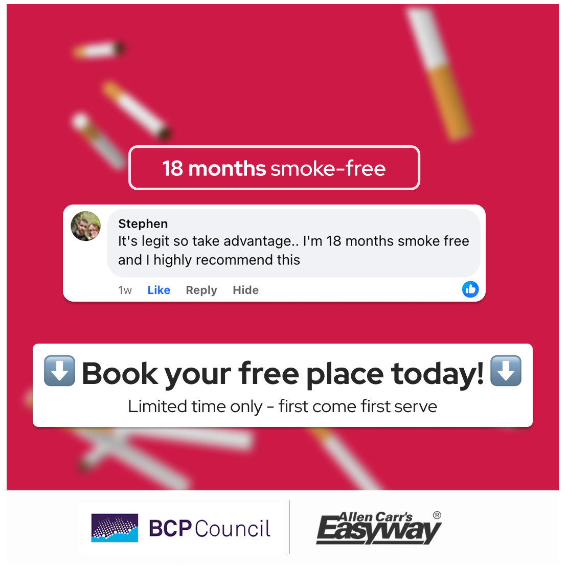 Allen Carr Facebook ad