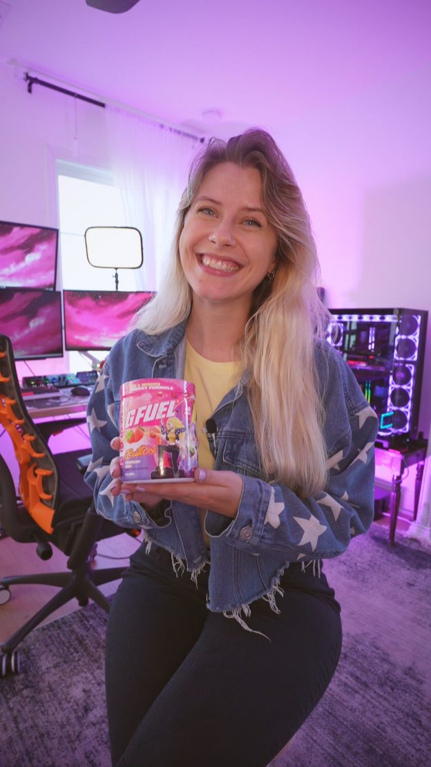 G FUEL Facebook ad: MY NEW G FUEL FLAVOR STRAWBERRY CANDY IS…