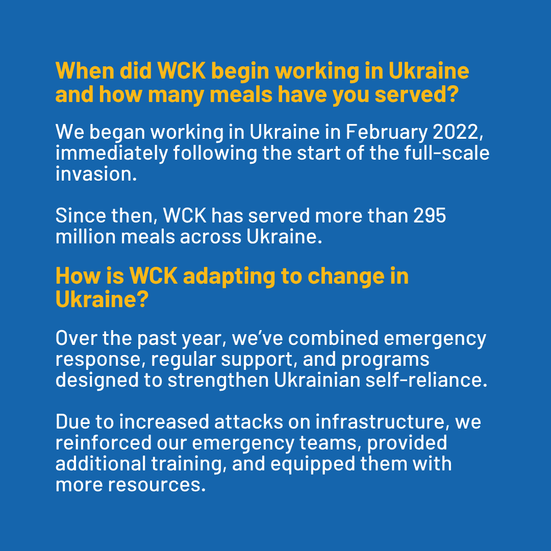 World Central Kitchen Facebook ad