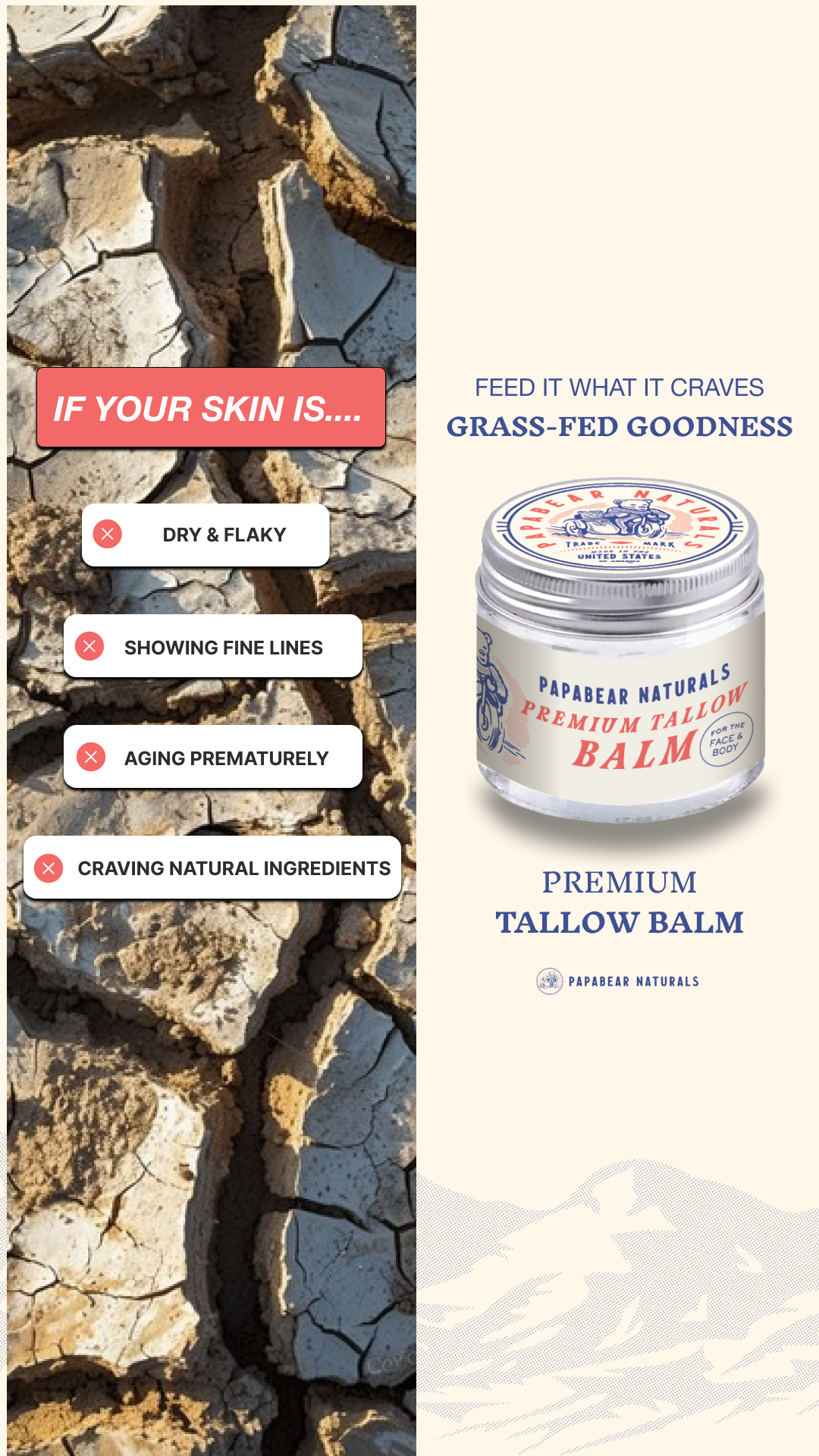 Papabear Naturals Facebook ad