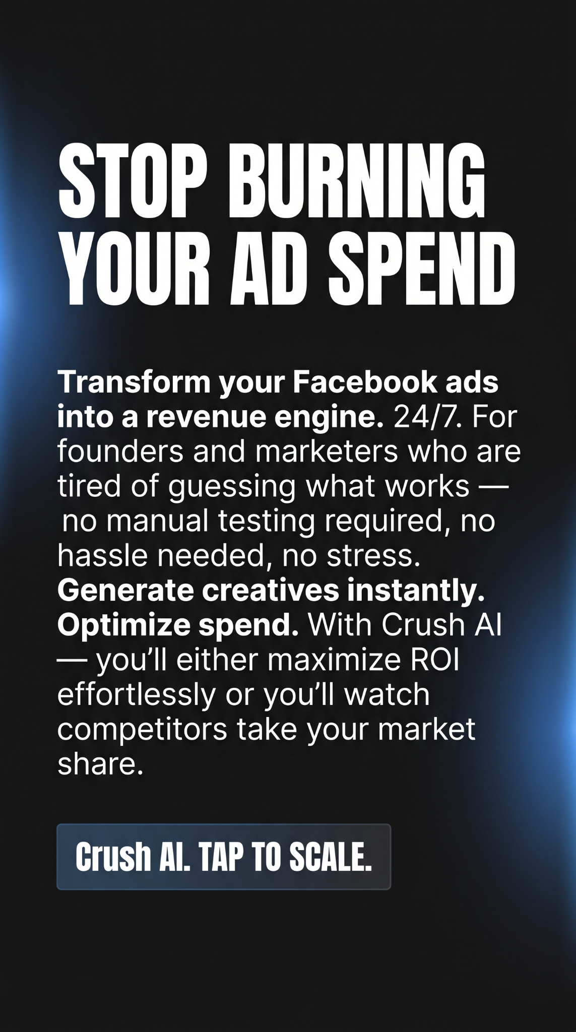 trycrush.ai Facebook ad