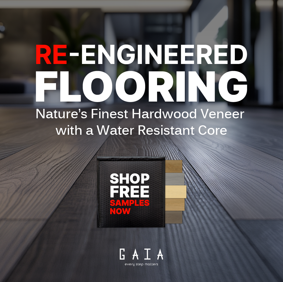 GAIA Flooring Facebook ad from Sep 10, 2025