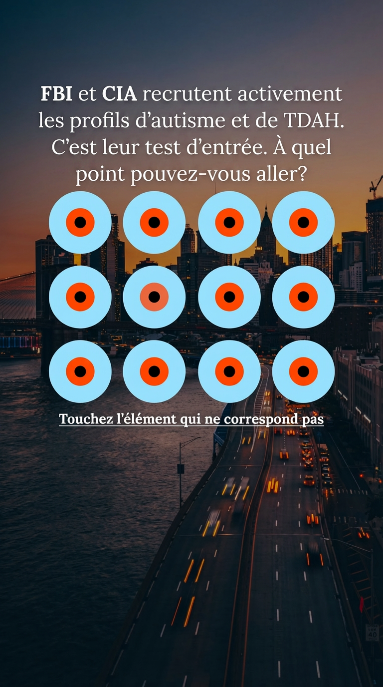 International IQ test Facebook ad