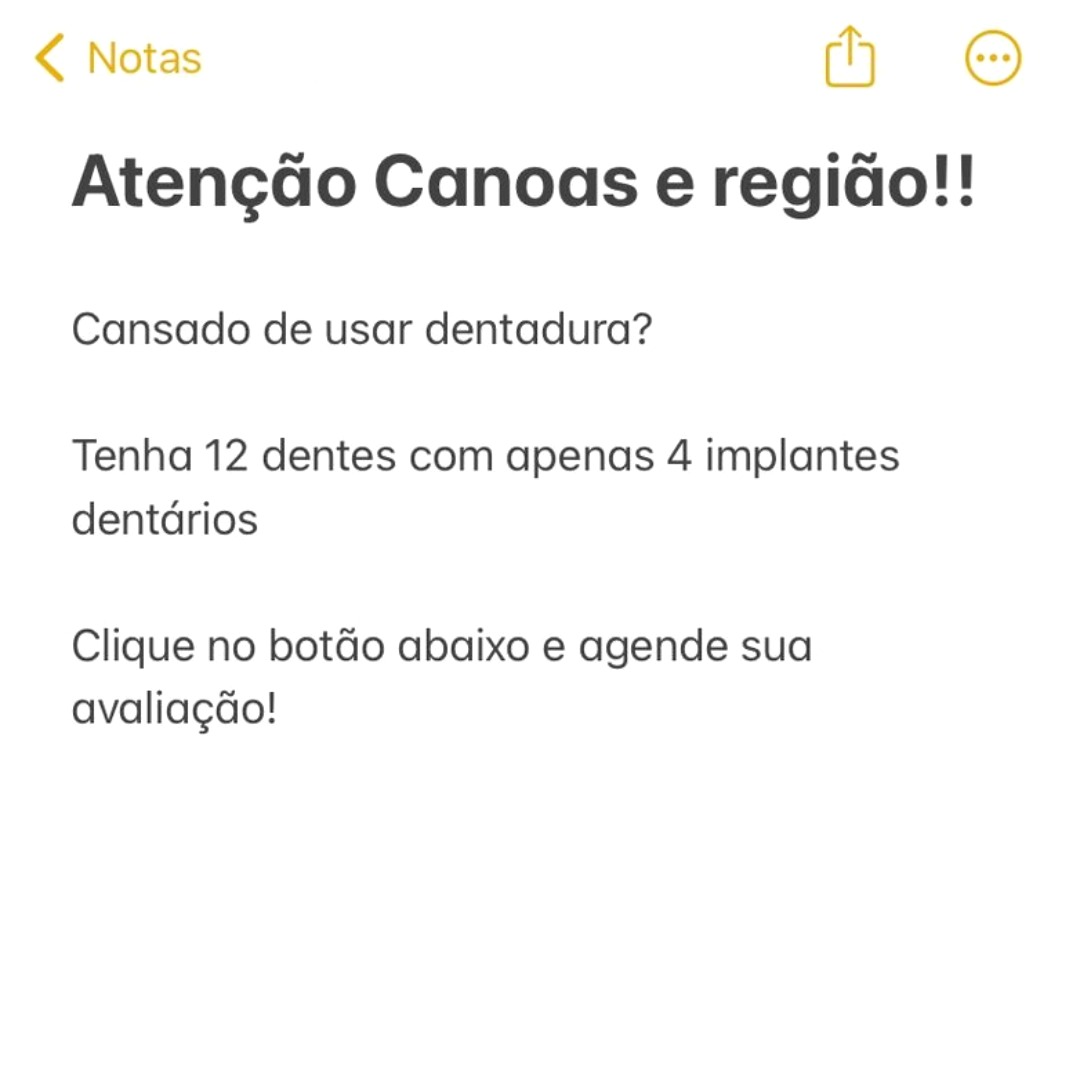 Dr. Norton - Oral Unic Canoas Facebook ad: TRANSFORME O SEU SORRISO