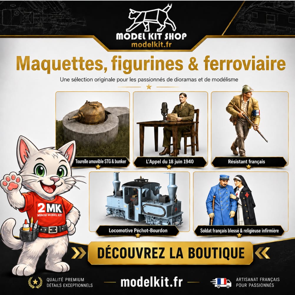Model Kit Shop Facebook ad: ModelKitShop est né de la passion d’un maquettiste…