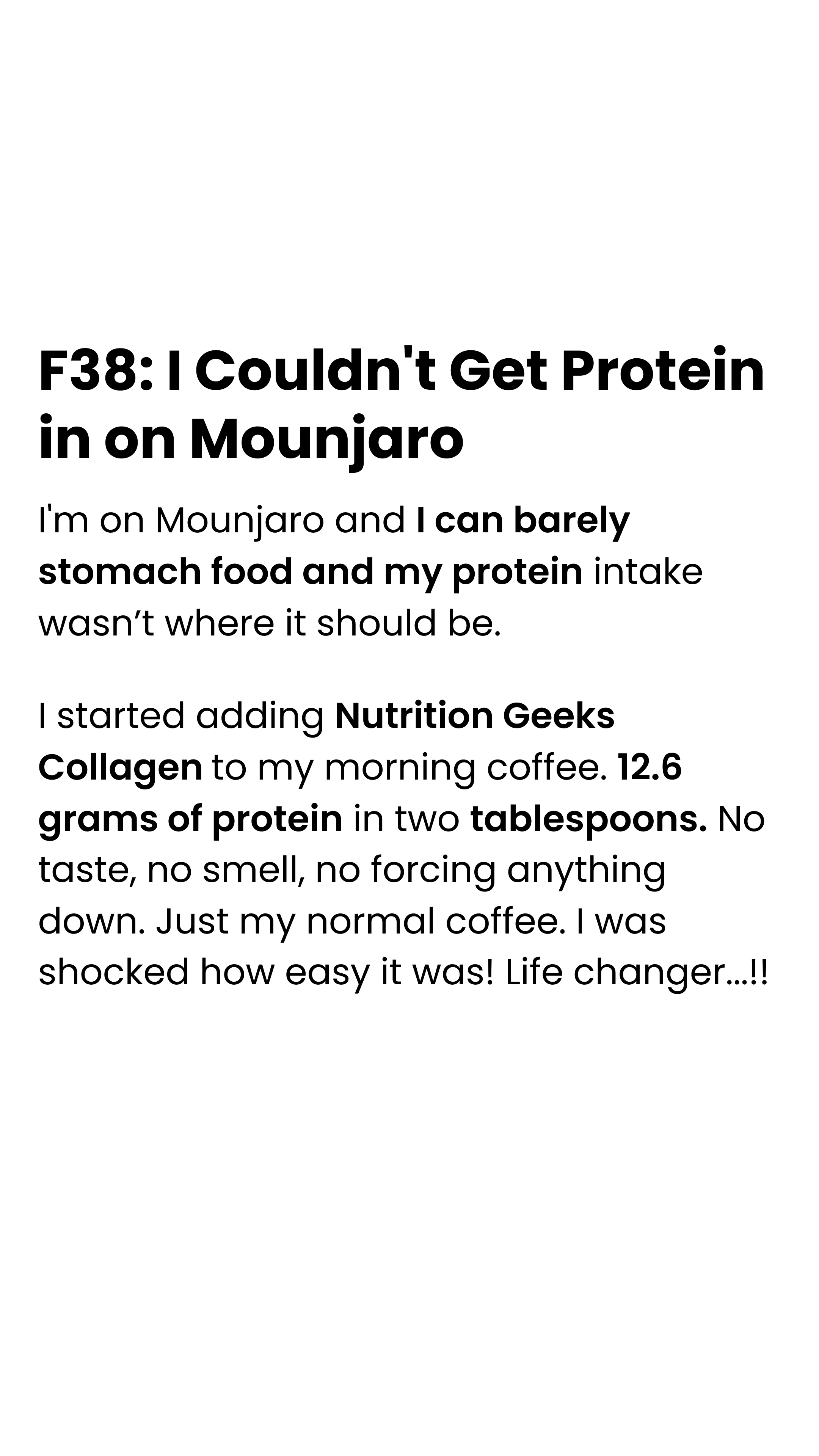 Nutrition Geeks Facebook ad