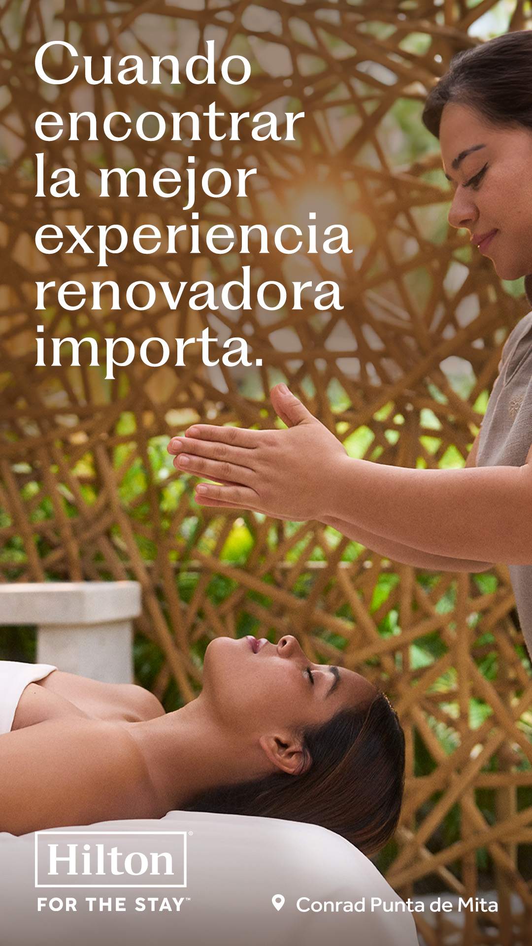 Hilton Facebook ad: Vive tus tradiciones.